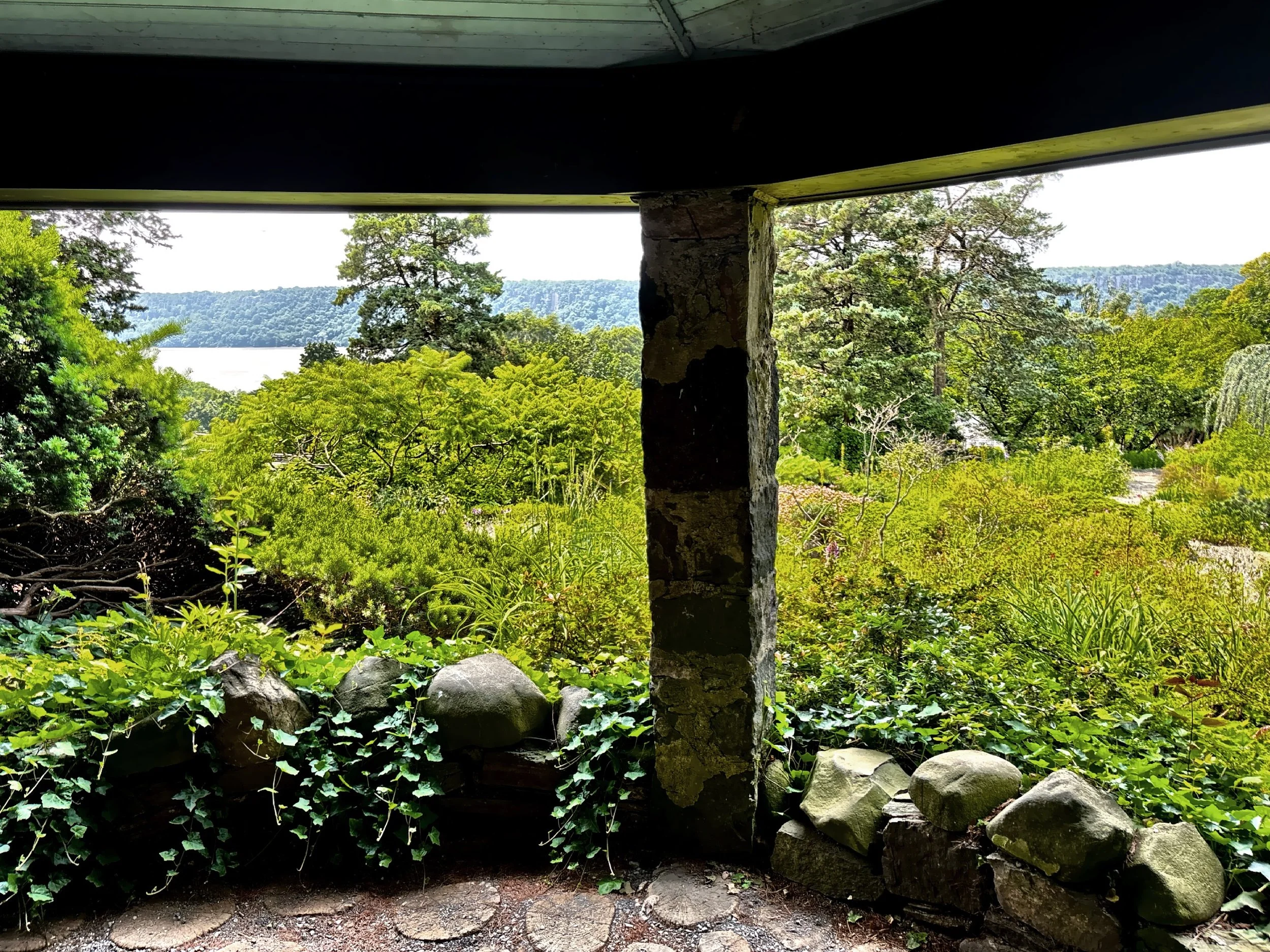  The view from a pavilion. 