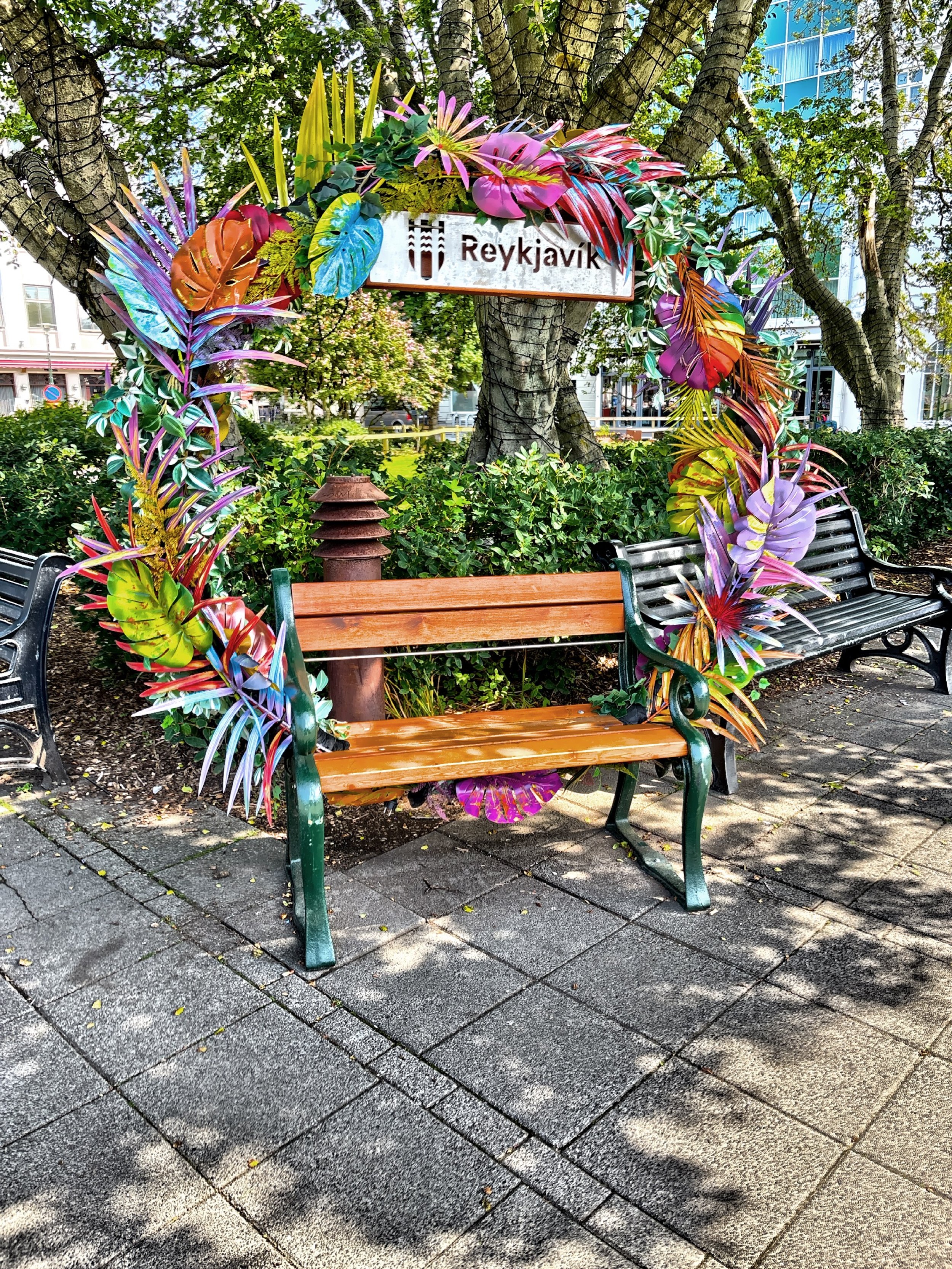  Austurvollur is a public square in the center of Reykjavikand a popular gathering place for both locals and visitors. 