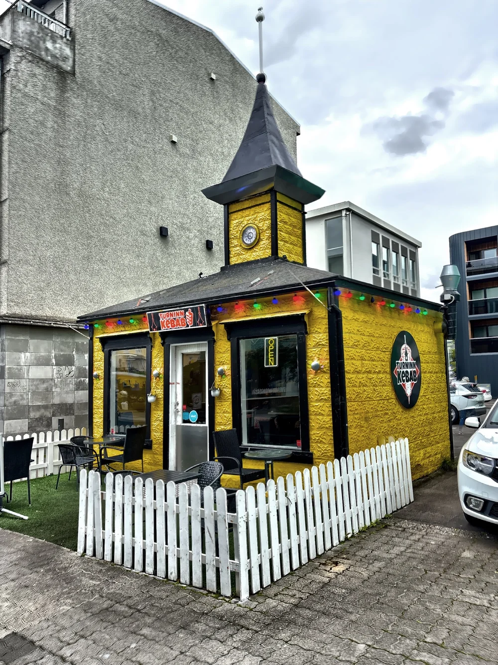  Colorful building give a vibrant atmosphere to Hafnarstraeti is the downtown commercial and shopping street.  