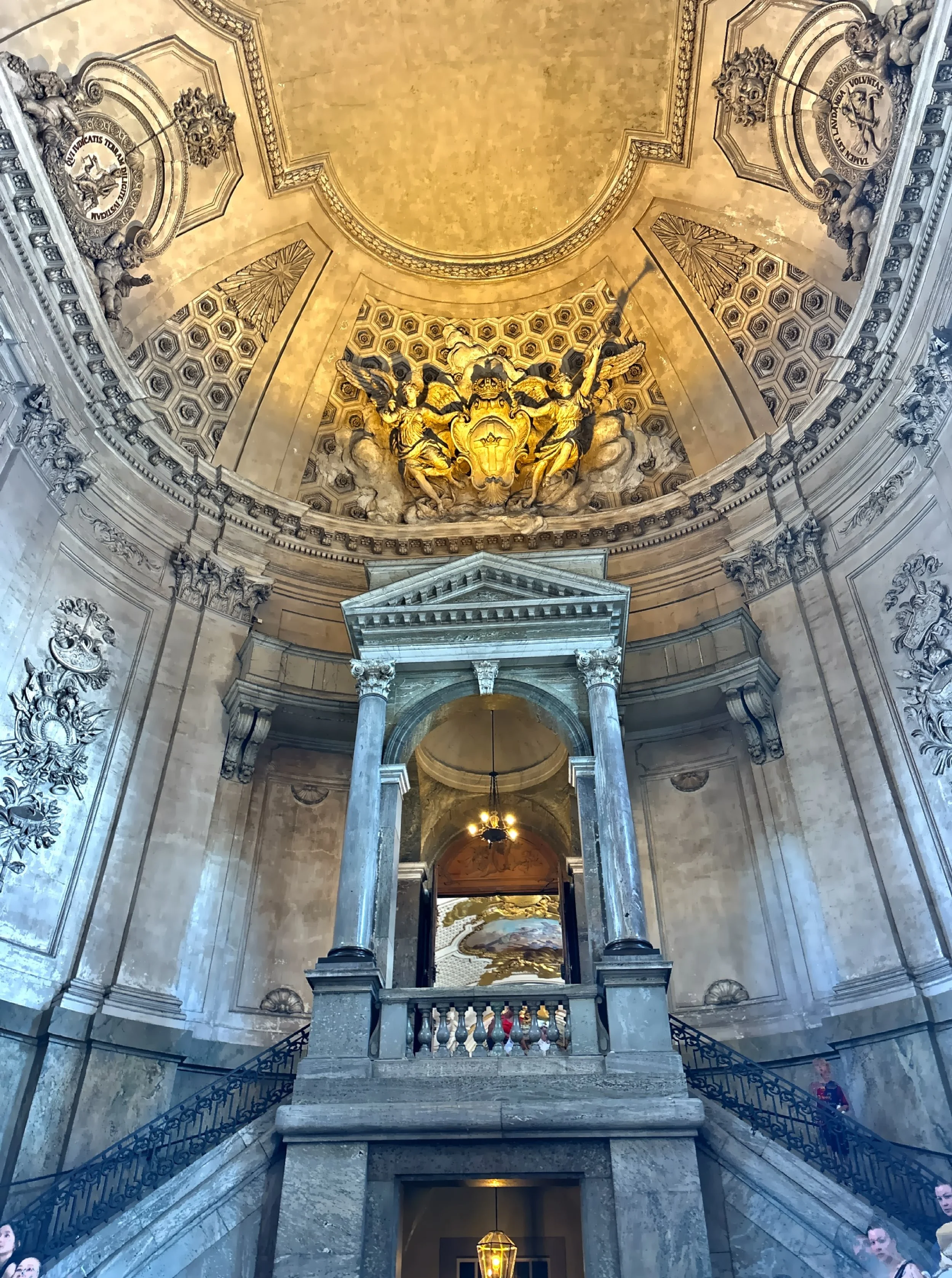  Inside the ornate entrance. 