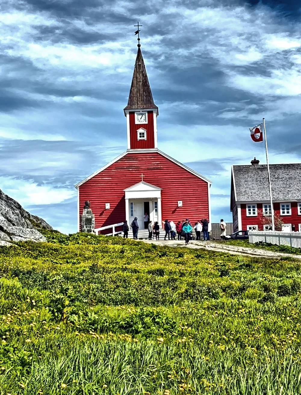  Nuuk’s cathedral, the Church of Our Savior, built in 1848. 