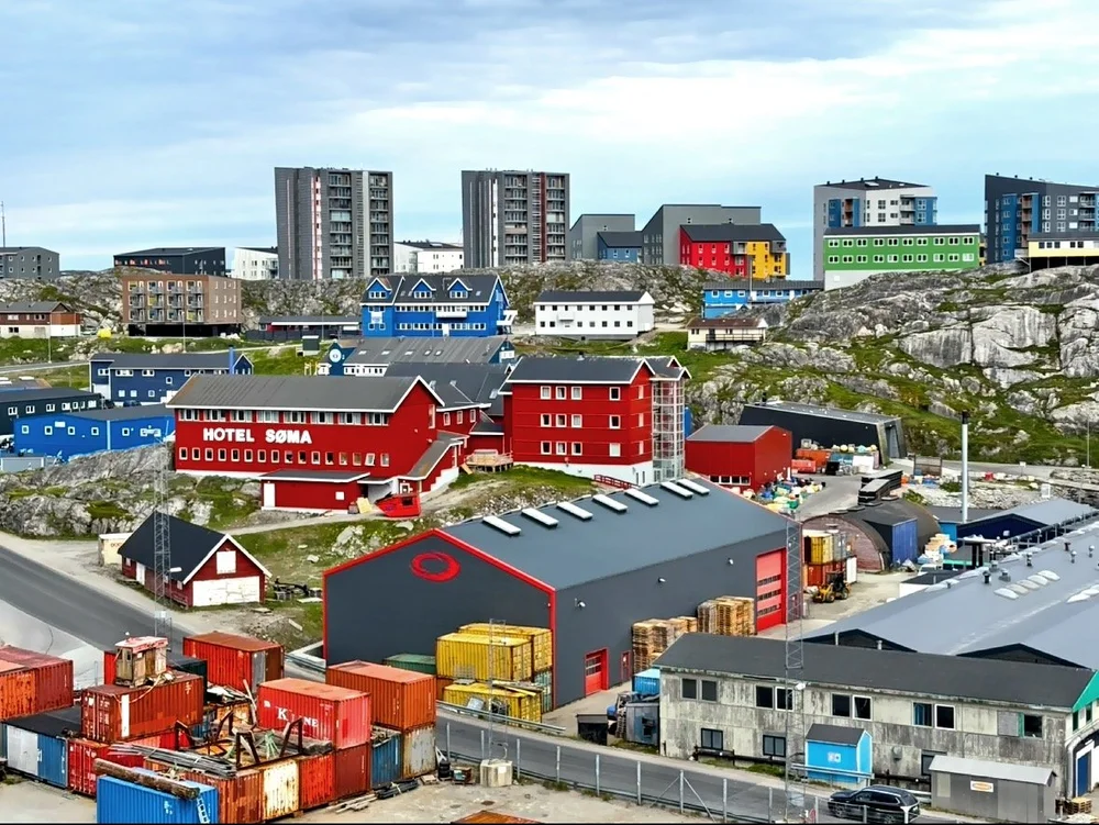  The colorful Port of Nuuk. 