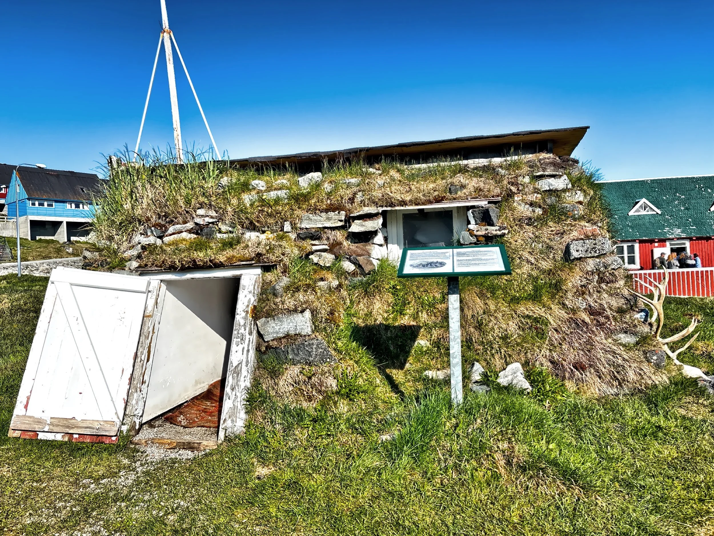  Paamiut’s earliest residents lived in sod huts like this, partially dug into the ground. 
