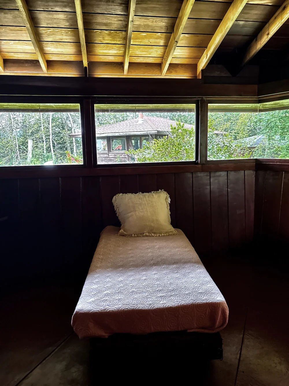  One of the three cottage bedrooms. 