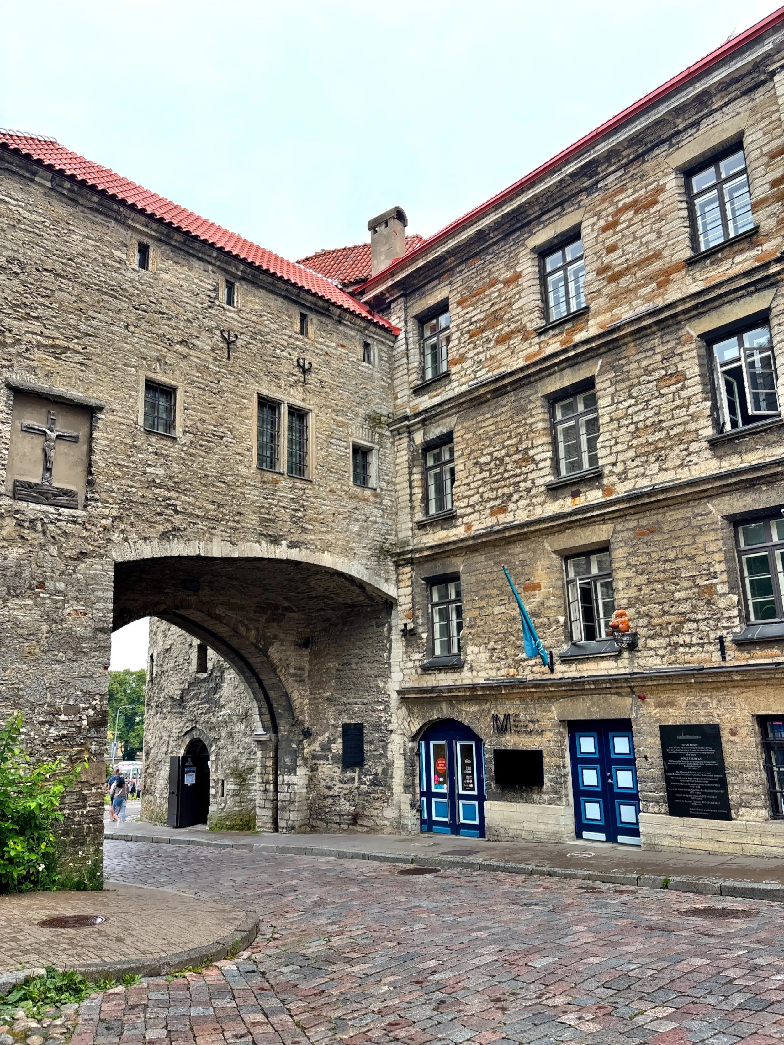  The exterior facade of the museum building. 