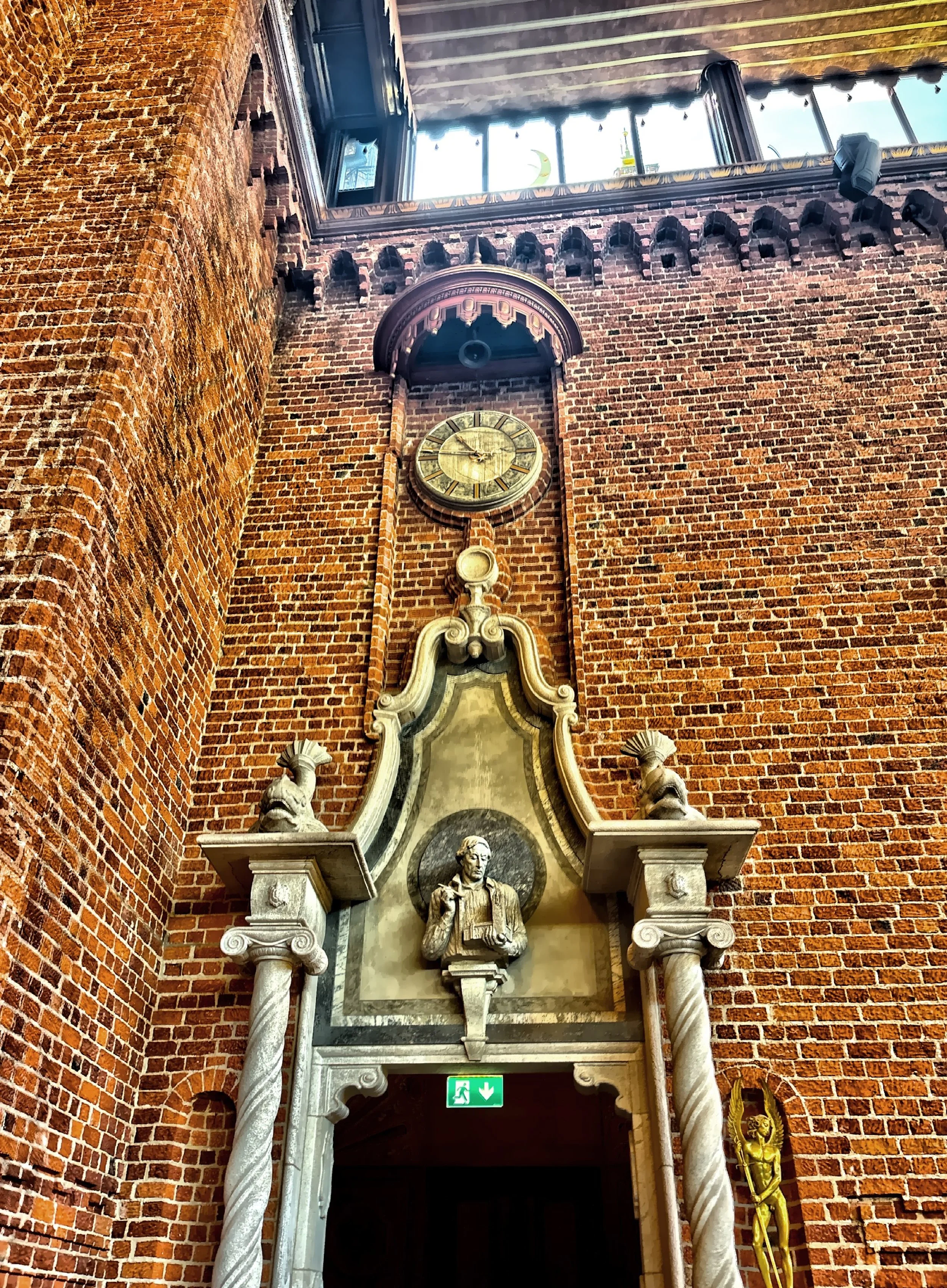  A highly decorated doorway leading from the Blue Hall. 