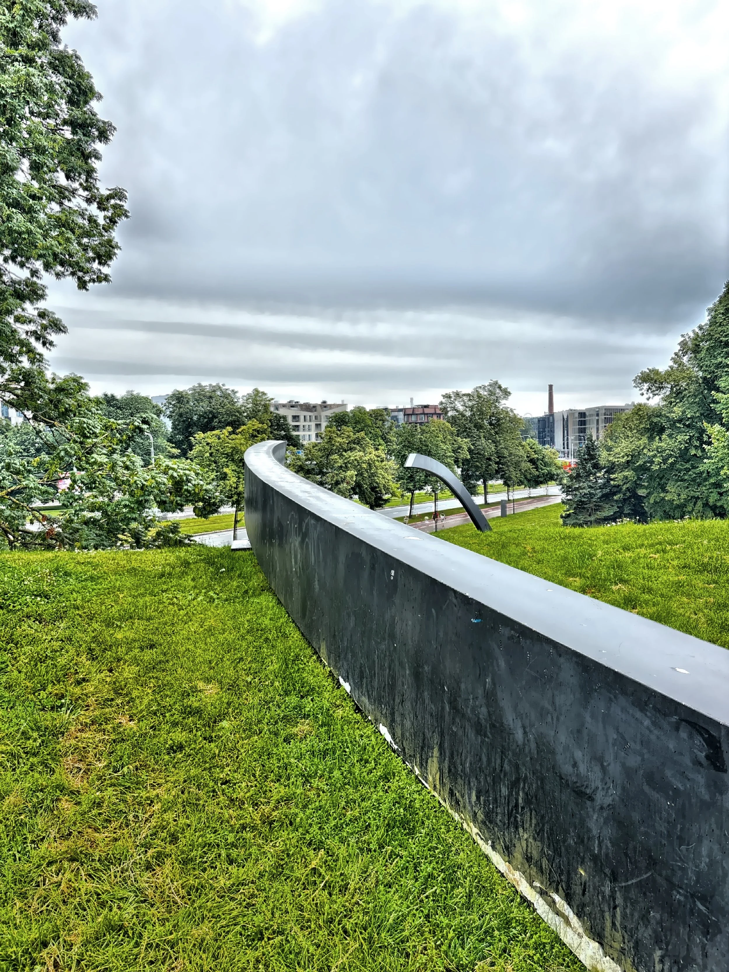  ‘The Broken Line’ monument designed by Riho Luis and Jaan Saar to commemorate the 852 lives lost in the sinking of the MS Estonia in 1994. 