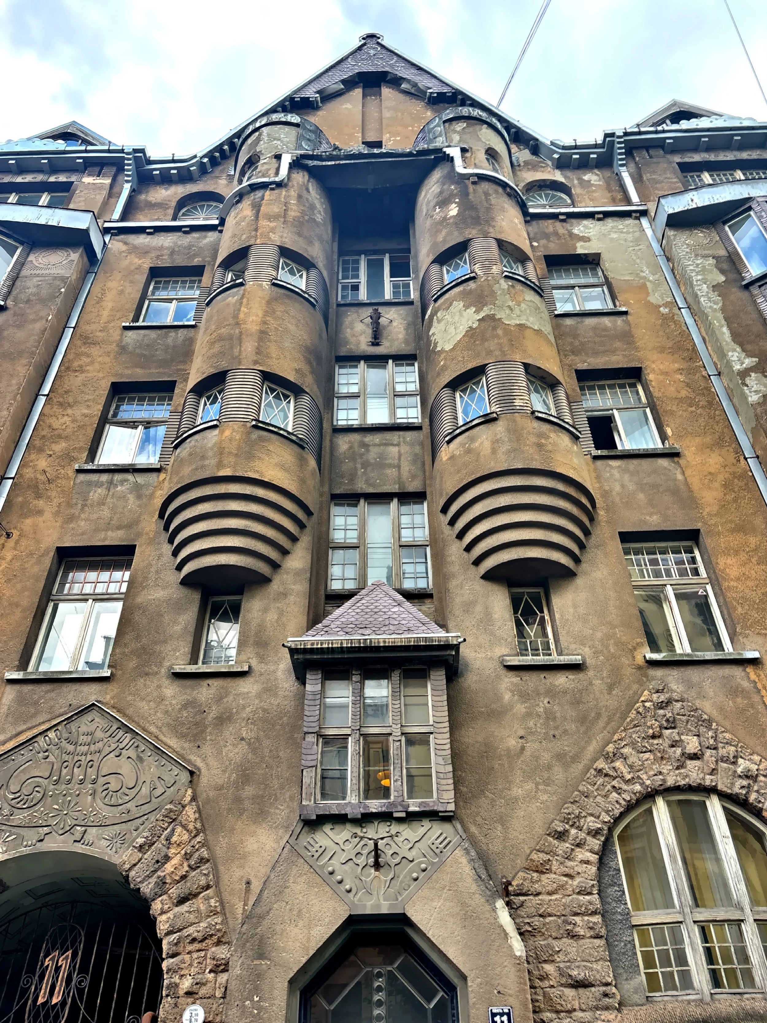  Albert Street is famous for its concentration of Art Nouveau architecture.  This building was designed by Eizens Laube in 1908. 