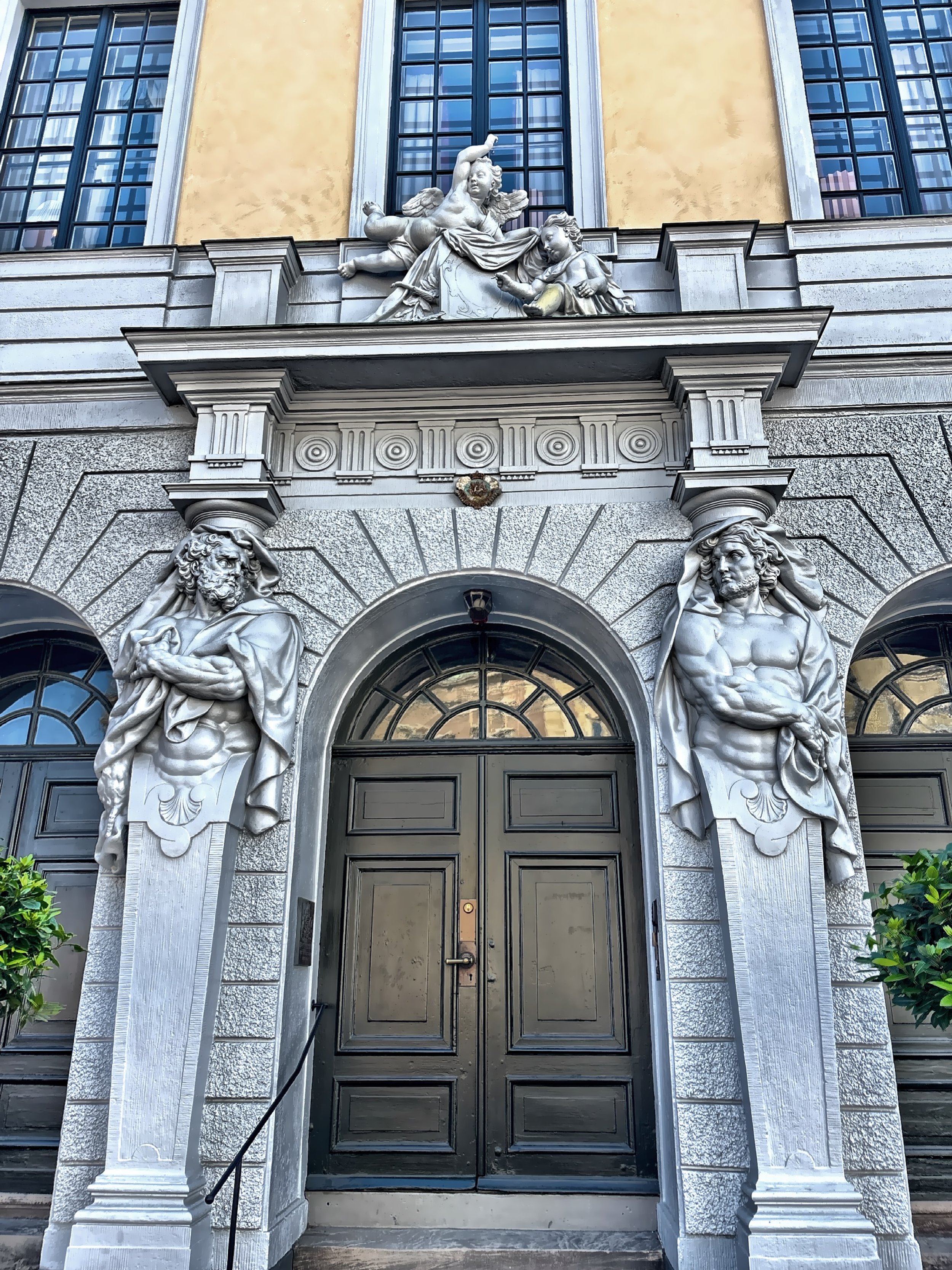  The entrance to Tessin Palace, next to the Royal Palace, was designed and constructed between 1684 and 1700 by Nicholas Tessin. 