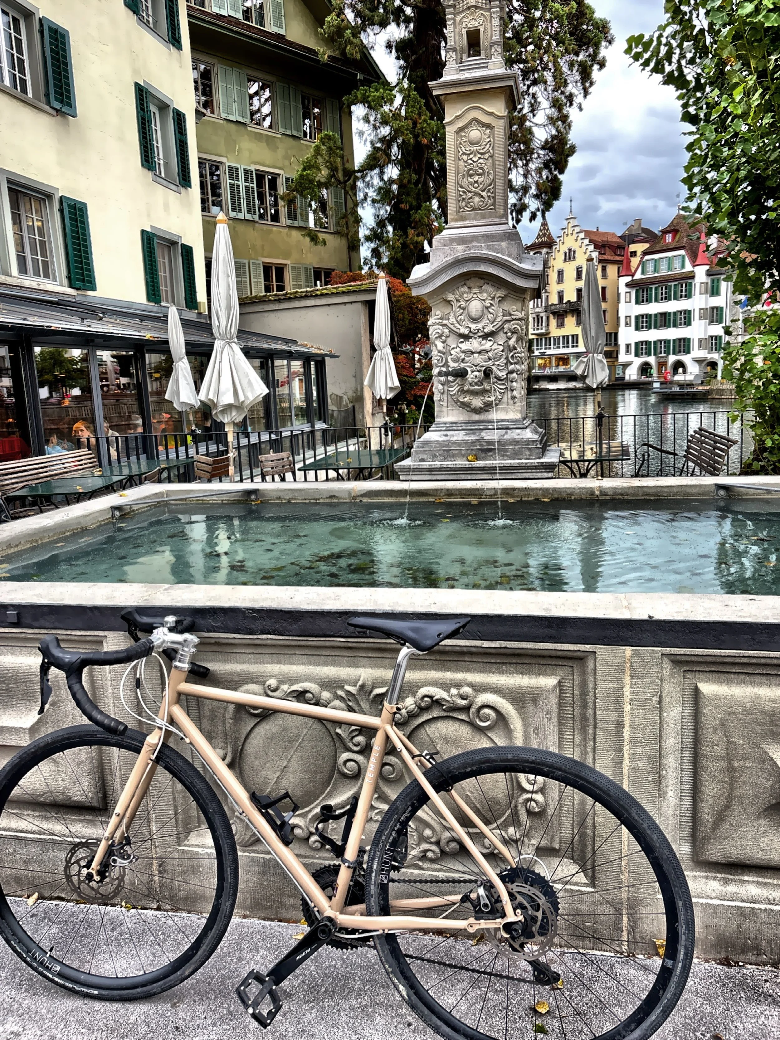  The Neptunbrunnen located in Muhlenplatz.  The fountain was moved here in 1891. 