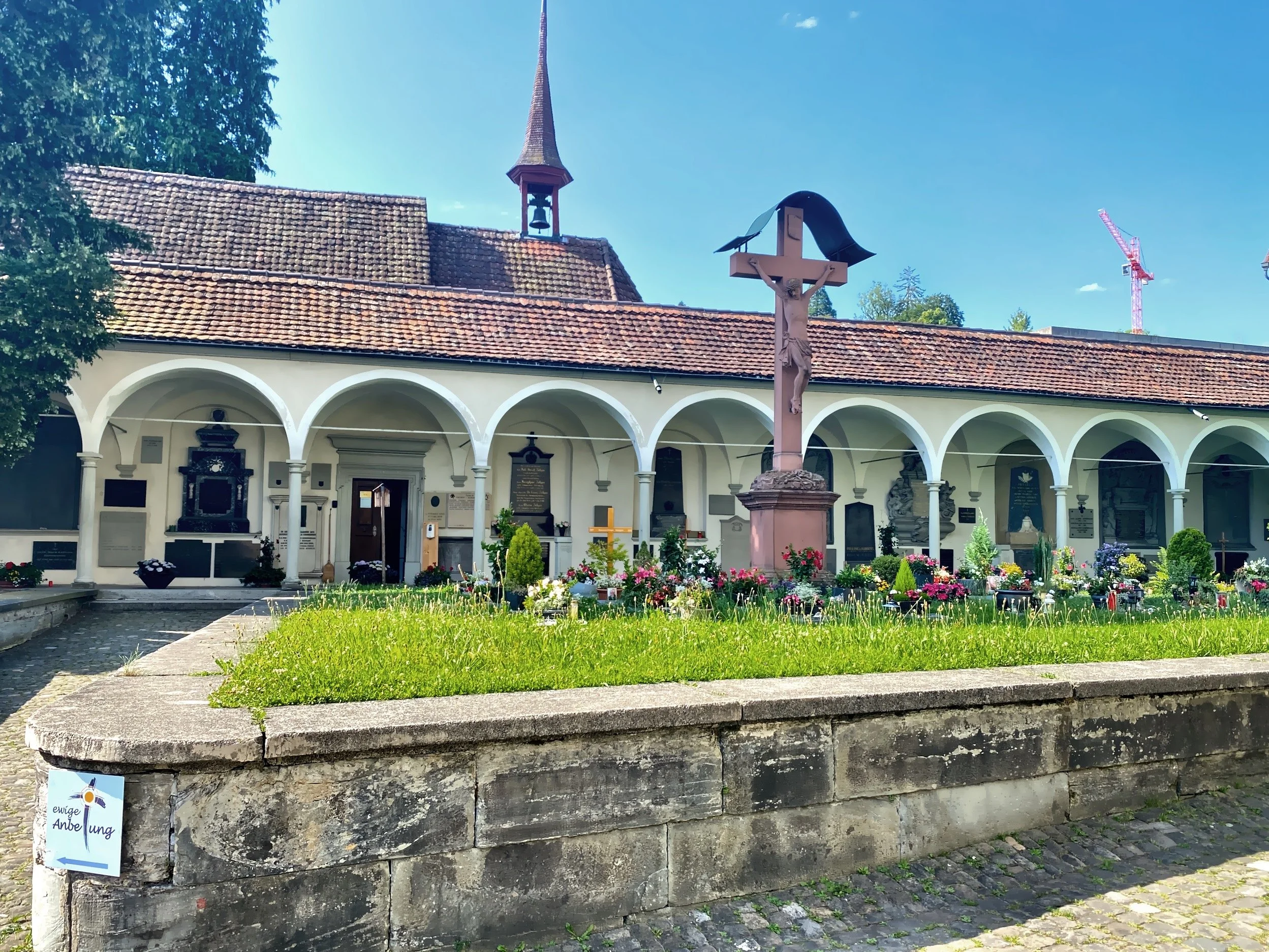  The cemetery and cloister 