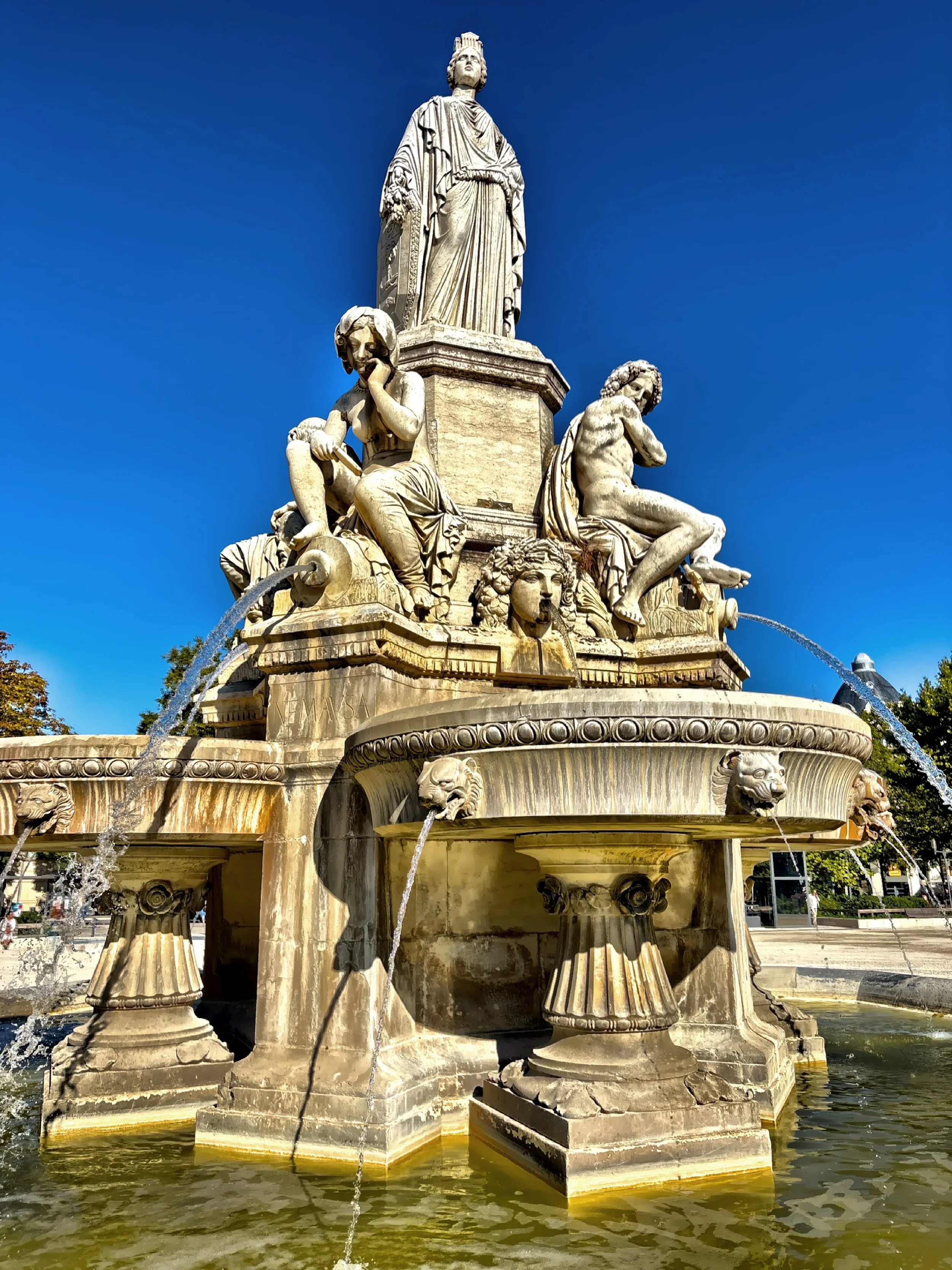  The Fontaine Pradier located in the center of Esplanade Charles-de-Gaulle. 
