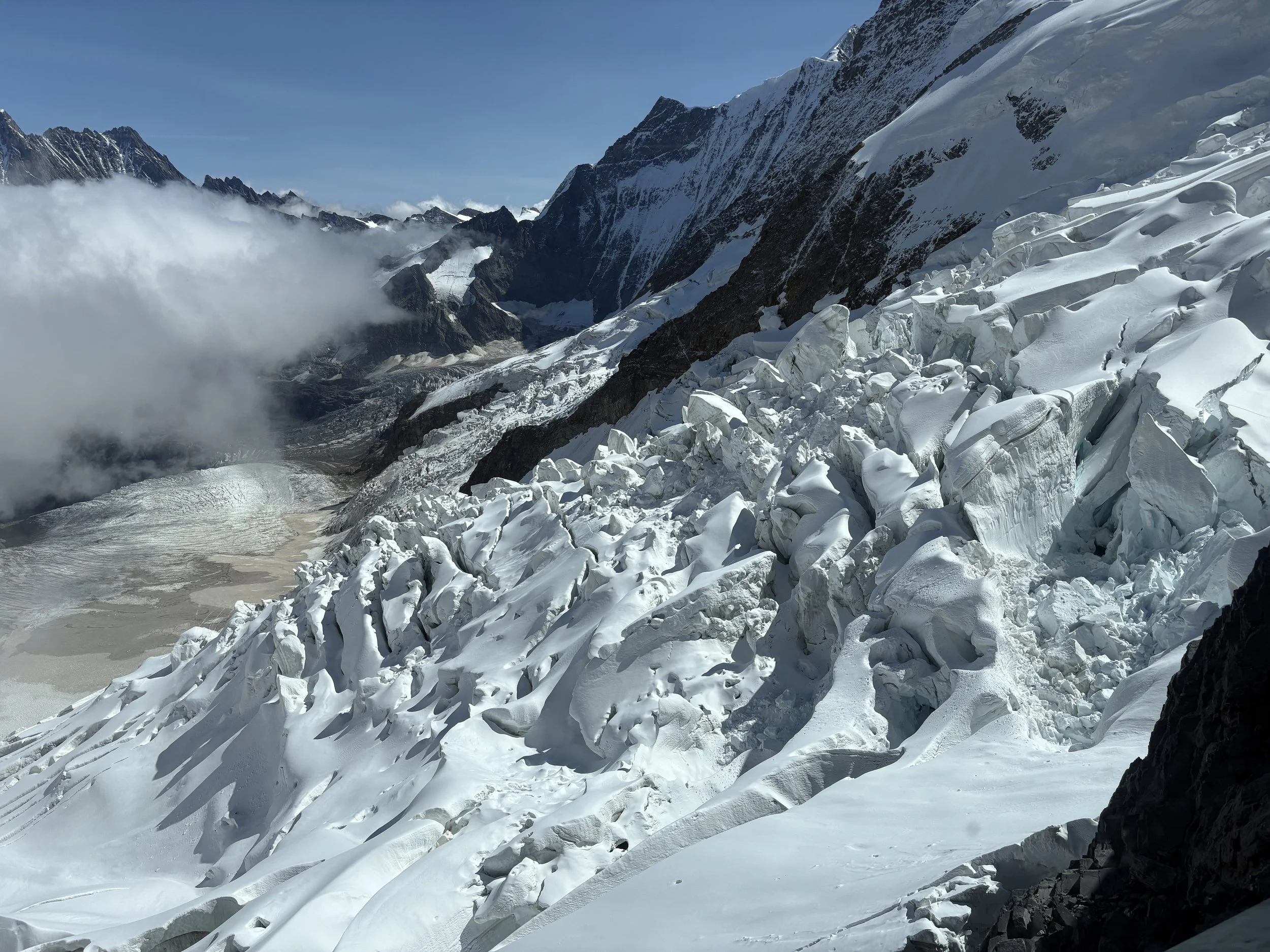  The Aletsch Glacier is the largest glacier in the Alps. 