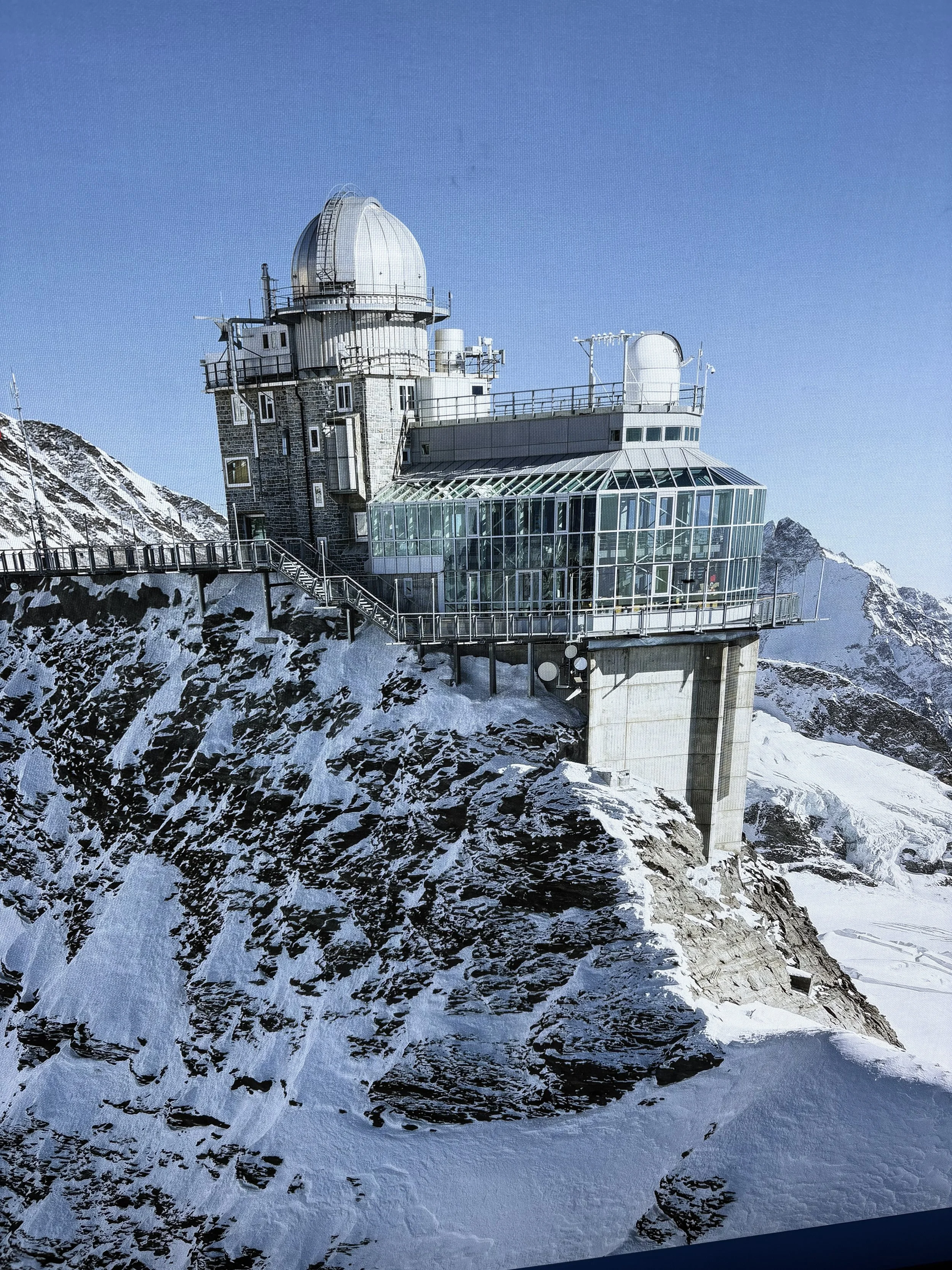  On clear days, you can see into France, Germany, and Italy from the Sphinx Observatory. 