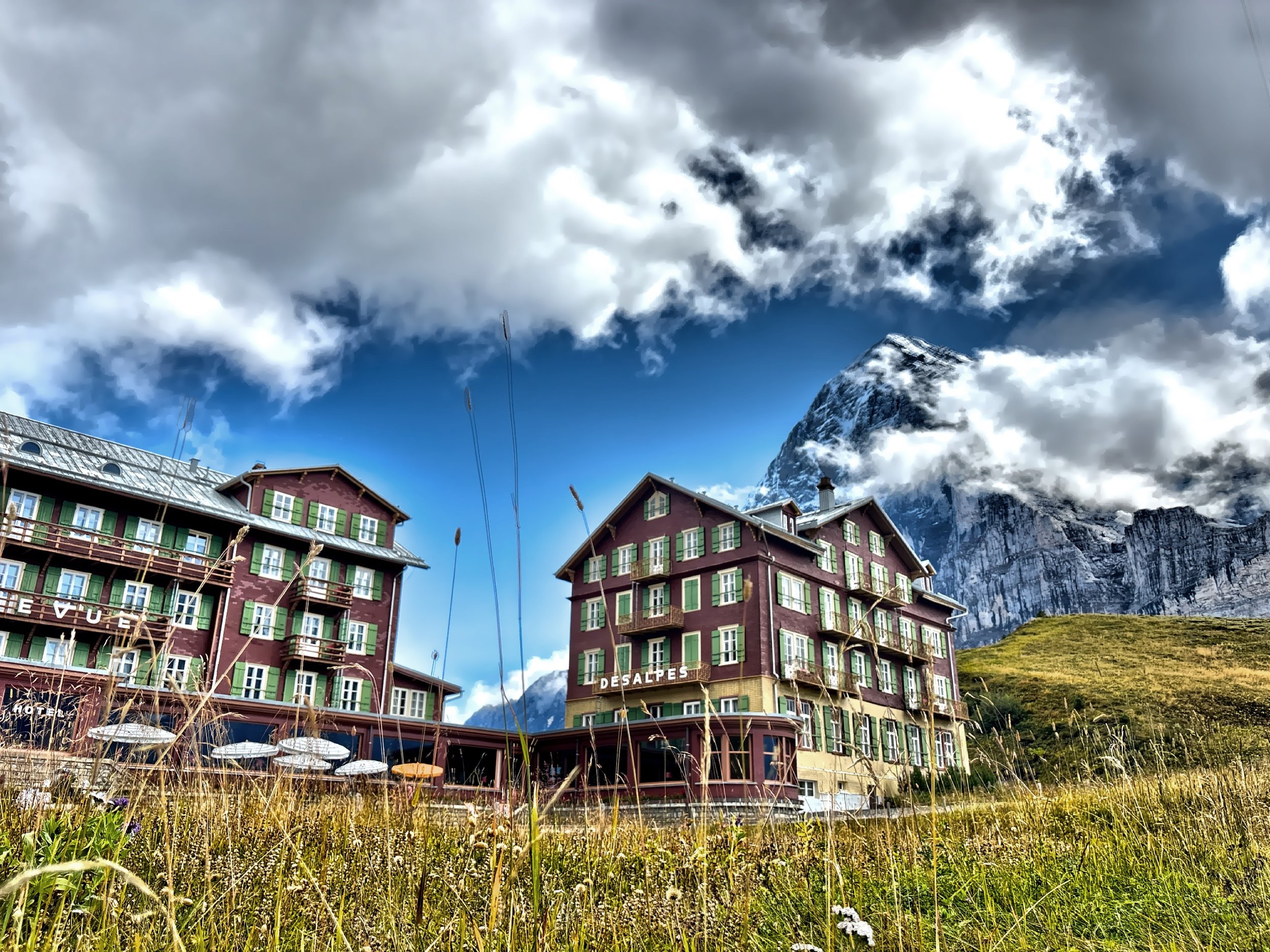  Near Kleine Scheidegg, a mountain station with spectacular views. 