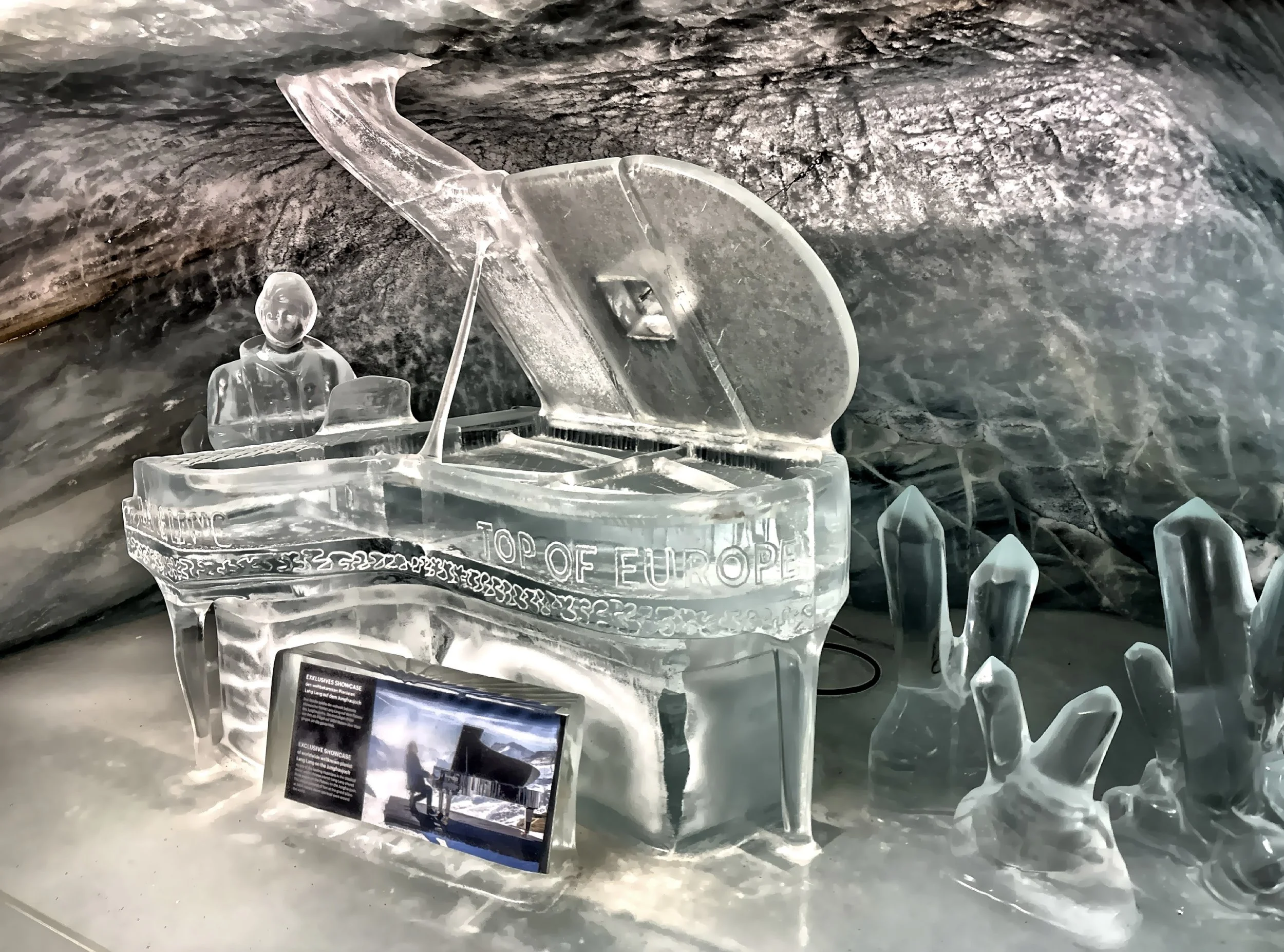  An ice sculpture in the Ice Palace 