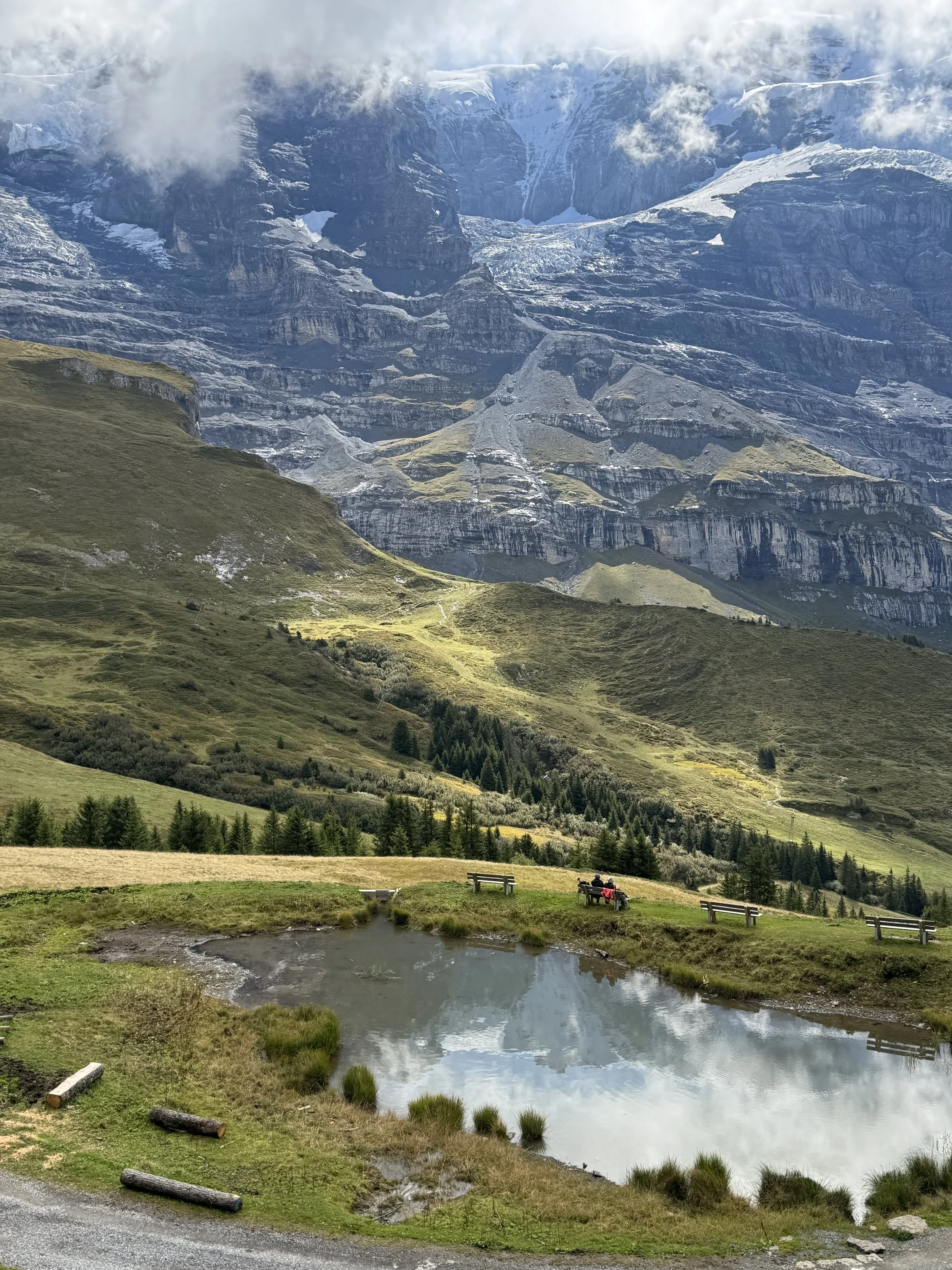  On the way back down 