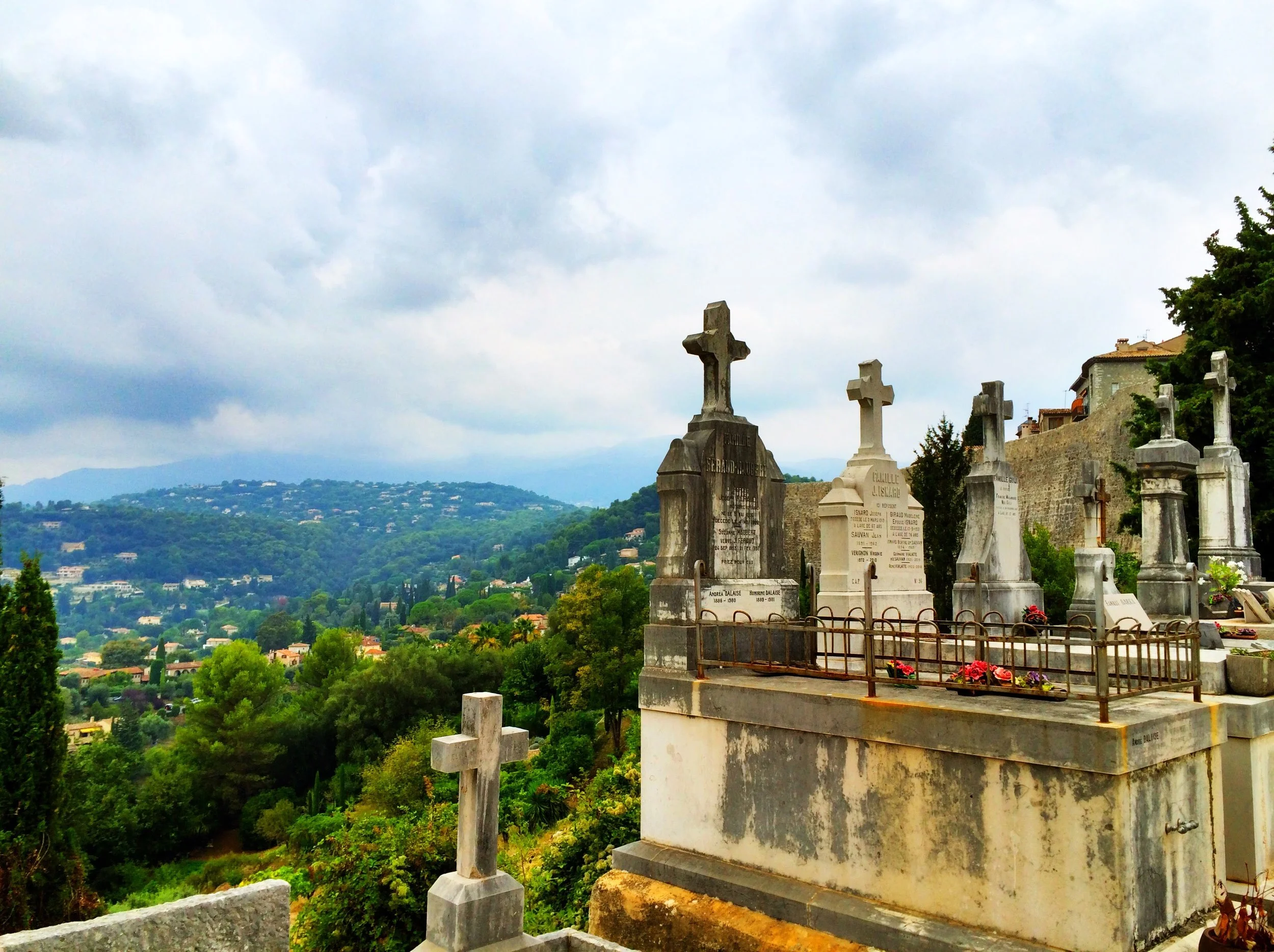  The Cemetery of Saint-Paul, where Marc Chagall is buried; this view is stunning. 