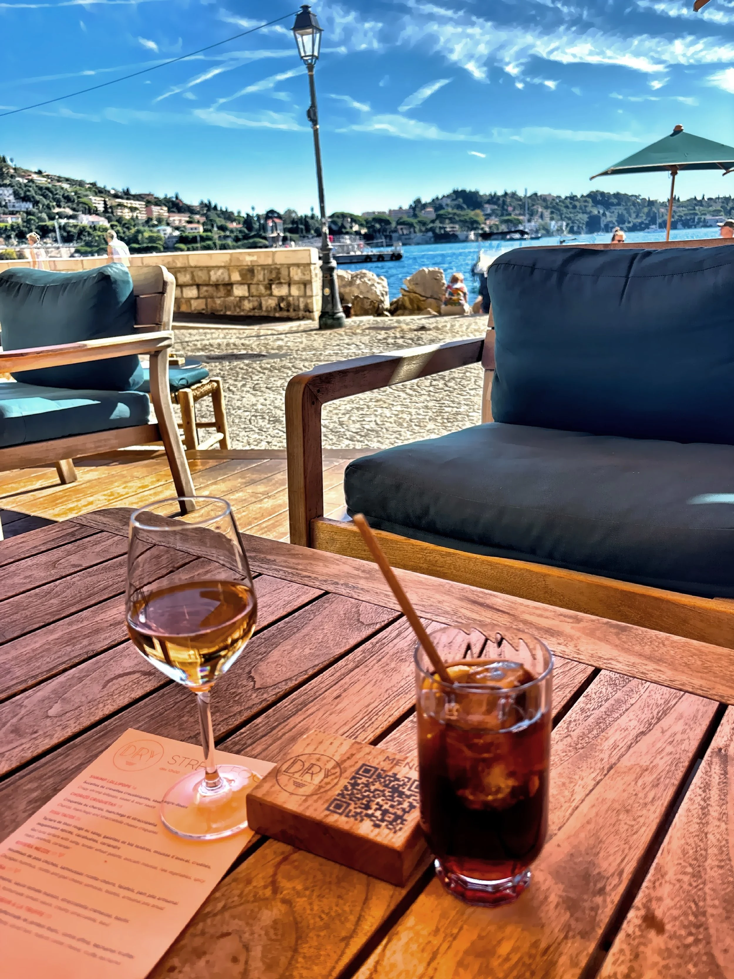  We stopped for drinks at Dry overlooking the harbor. 