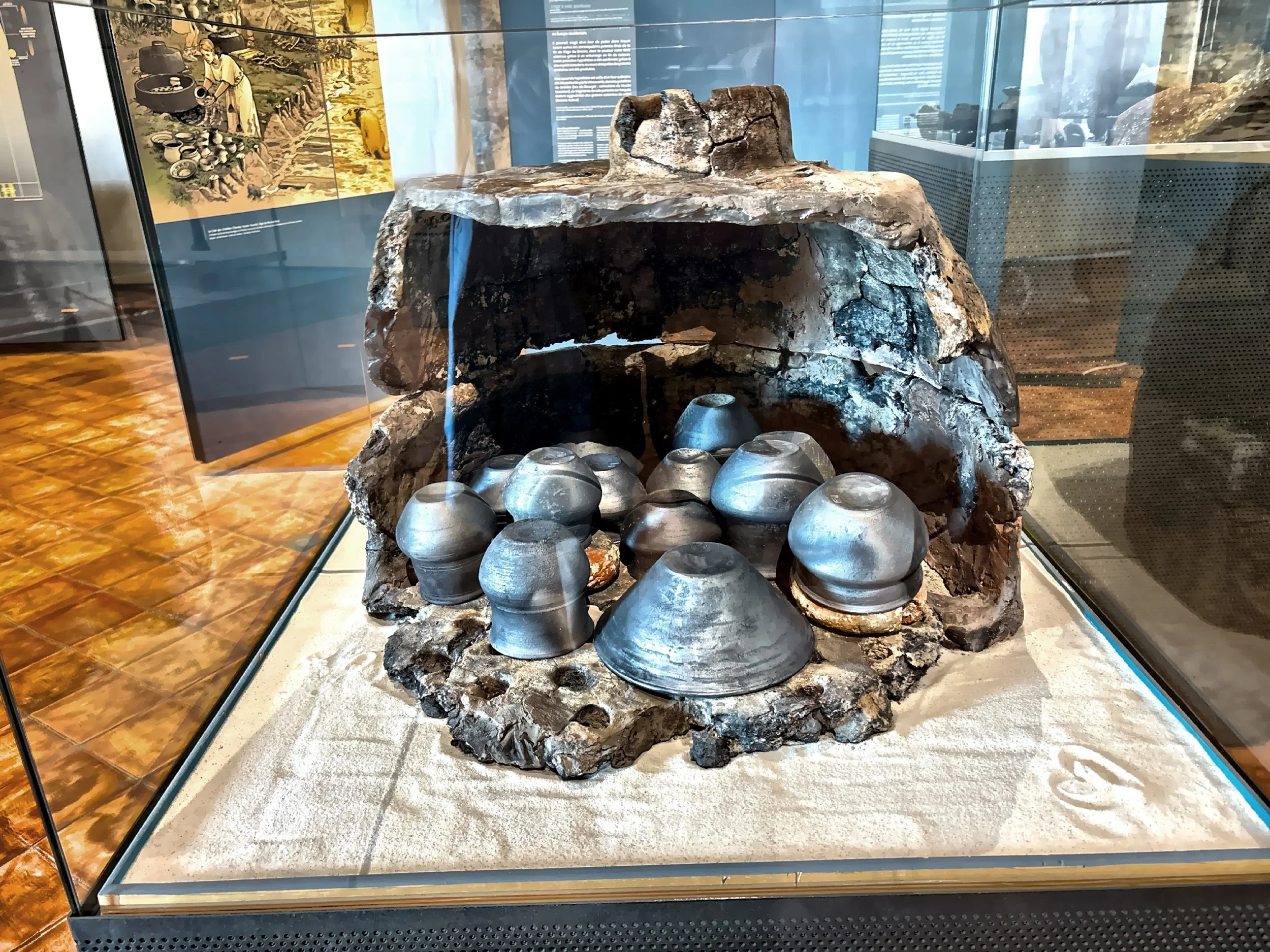  Some displays here include the history related to the local heritage and environment. 