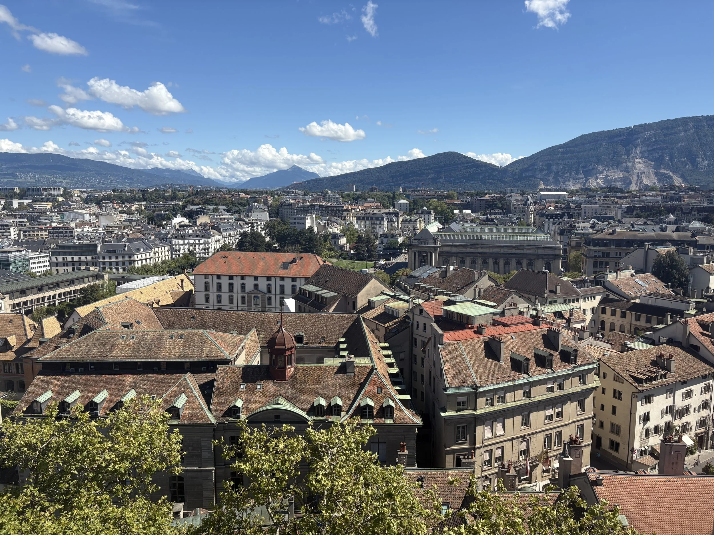  The view with a mix of architectural detail, history, and scenery.. 