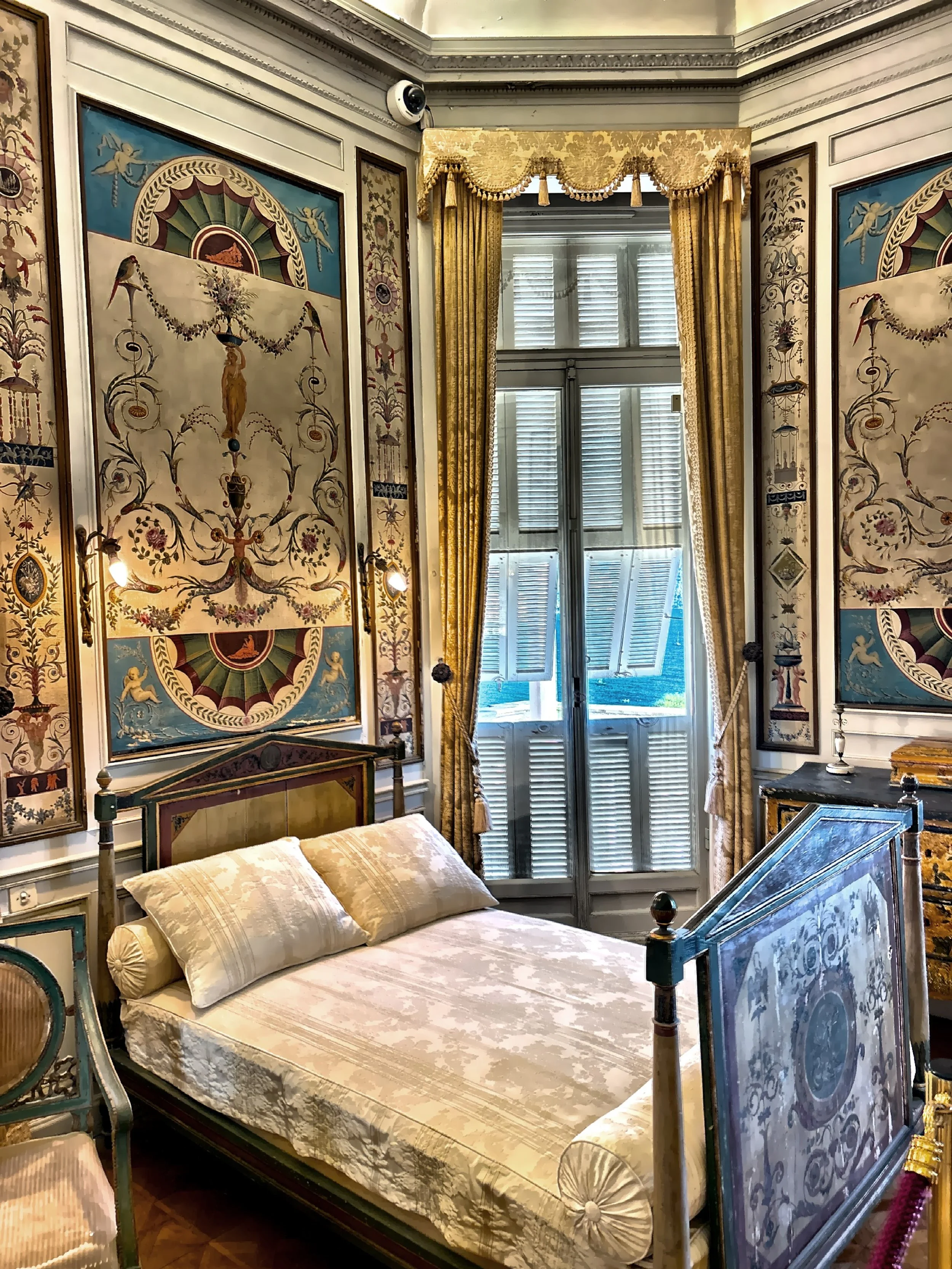  In the Directoire bedroom. 