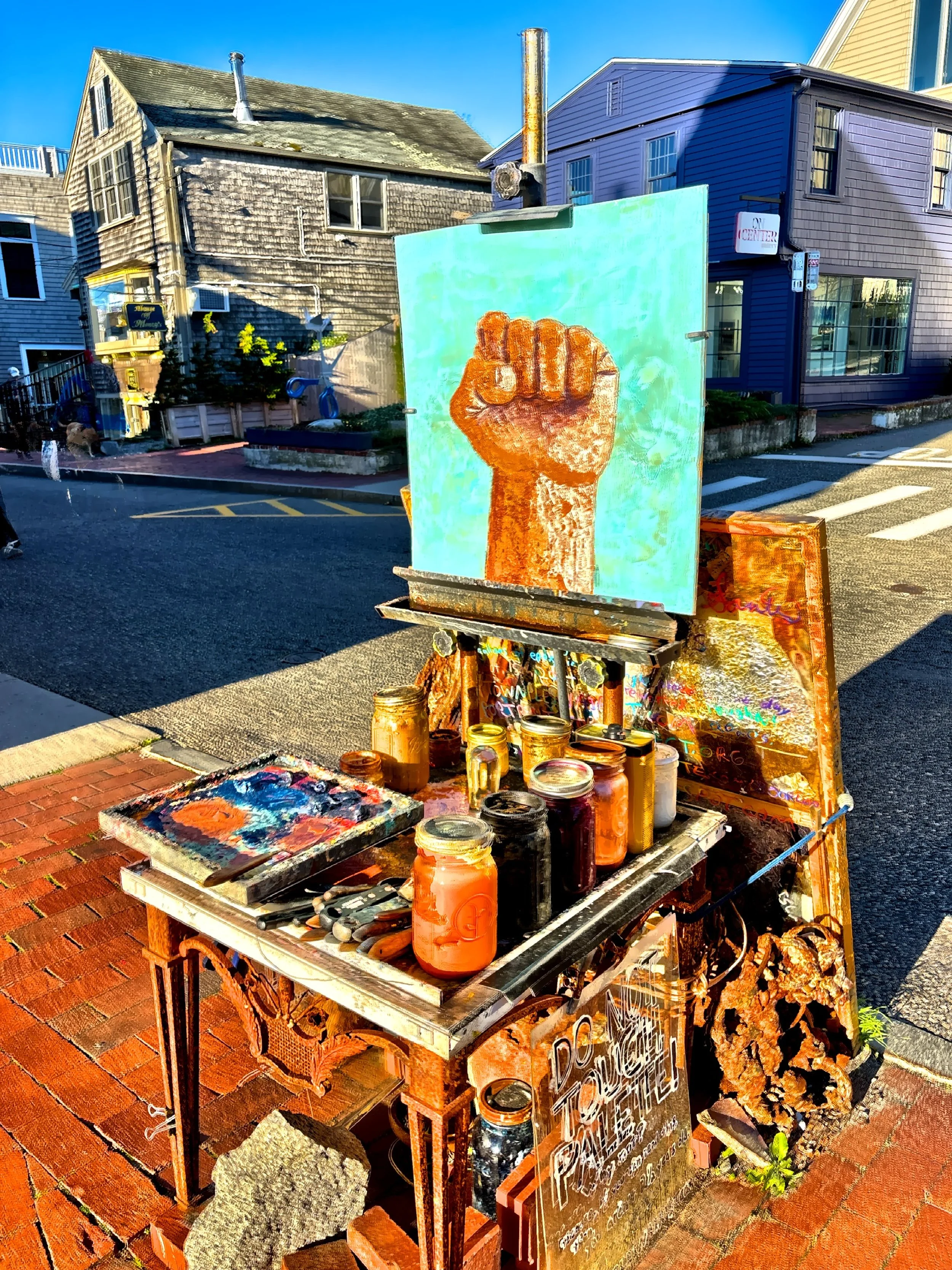  A street painter’s work 