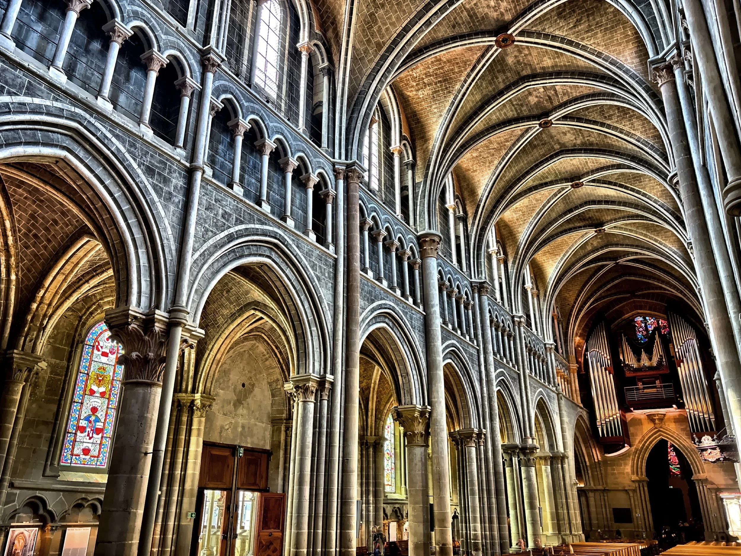  The old organ here is said to be one of the largest in Switzerland. 