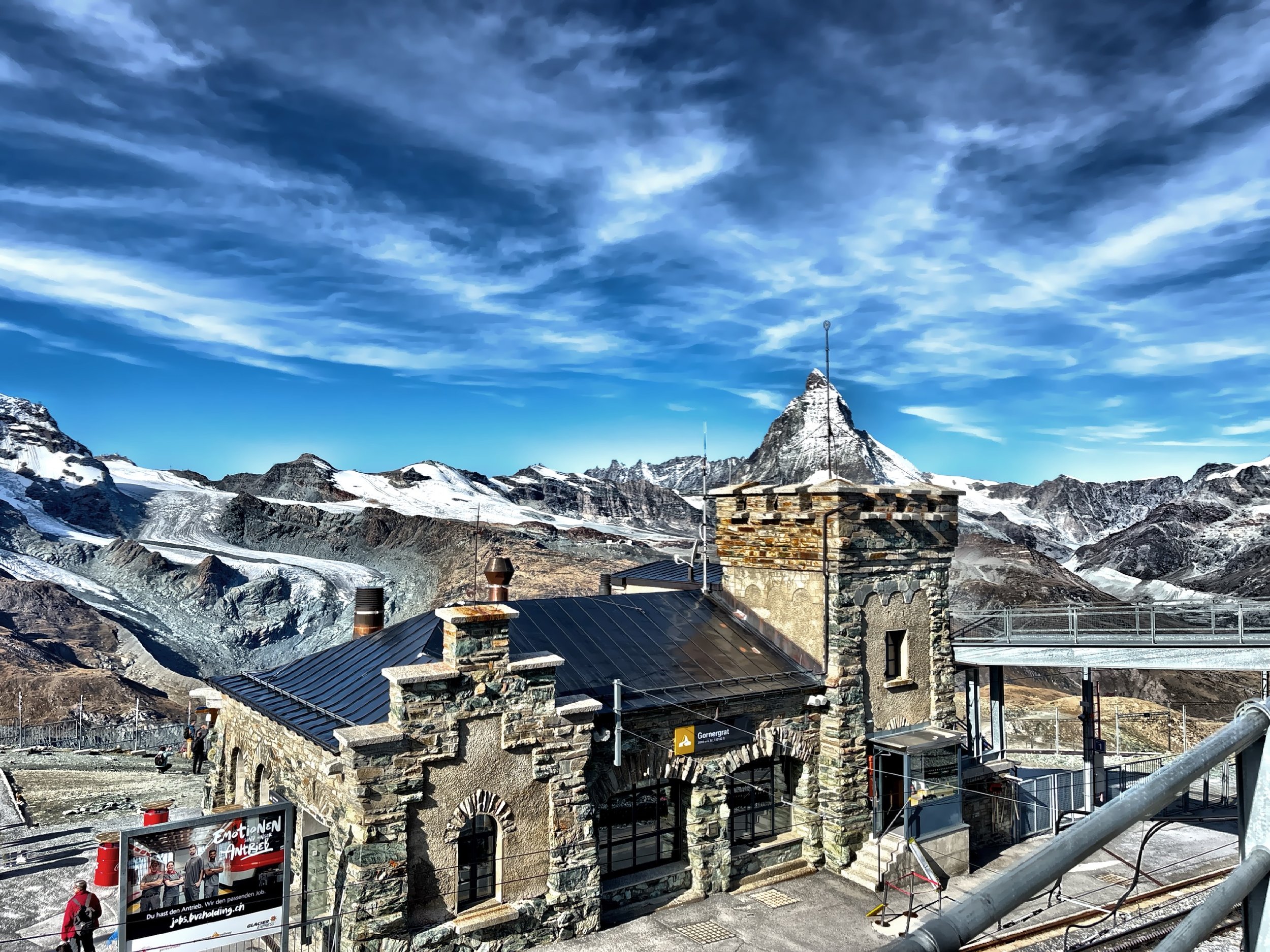  The Gornergrat Railway building was completed in 1898. 