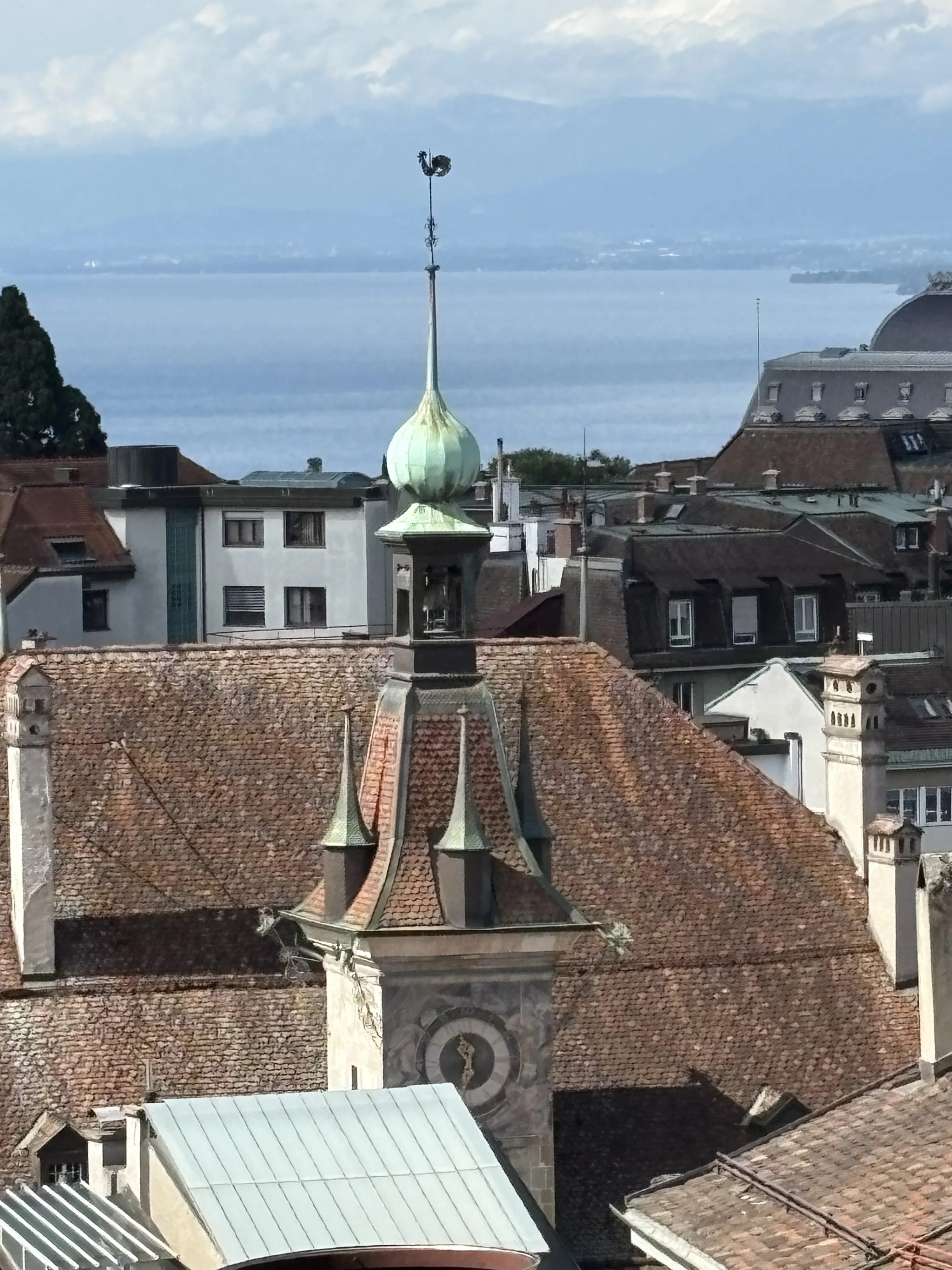  This is the bell tower of the Tour de I’lle the last remaining part of the fortress that once stood on the site. 