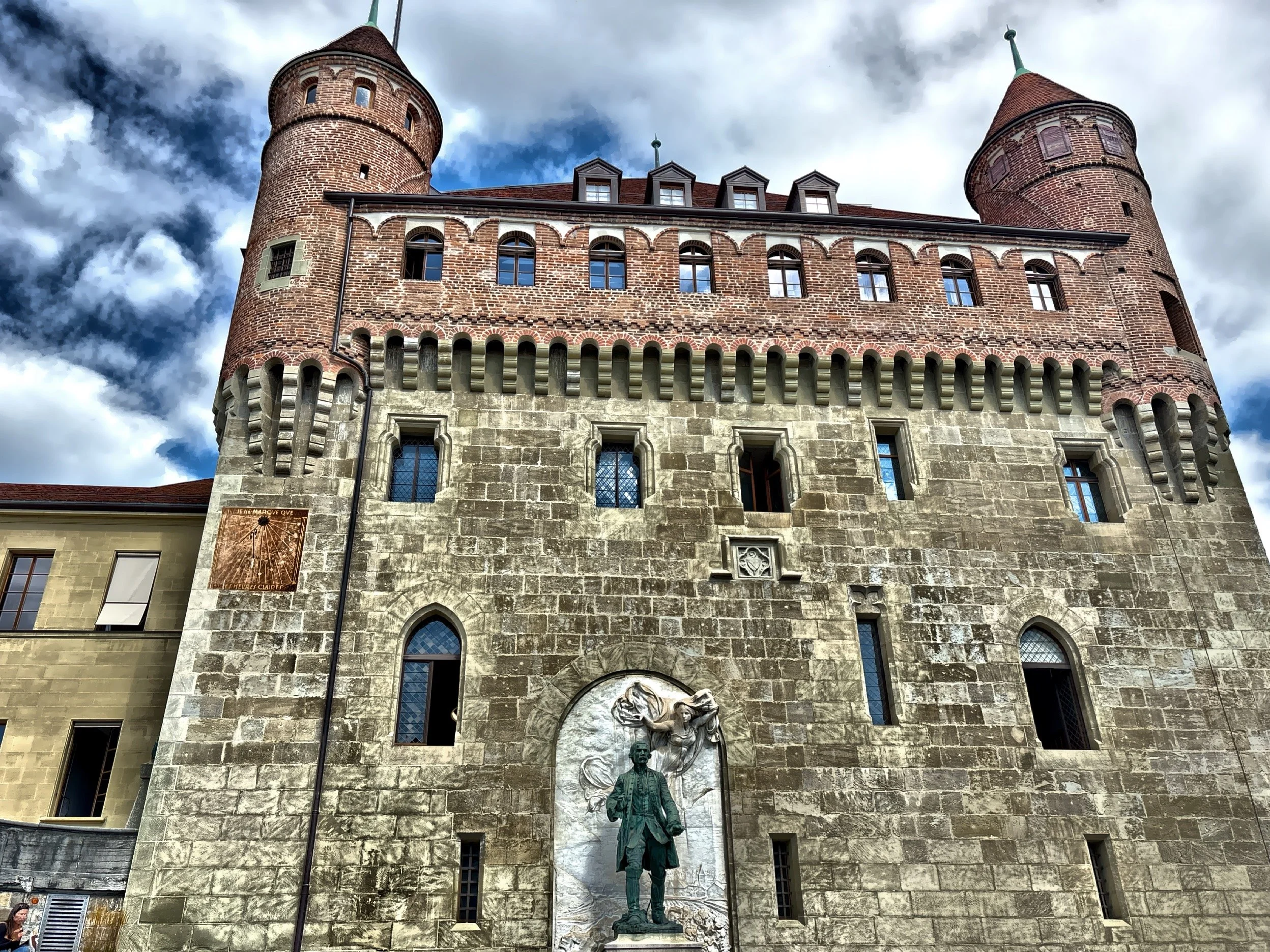  The Chateau Saint-Marie, a medieval castle built between 1400 and 1430 as Lausanne’s bishops new residence.  