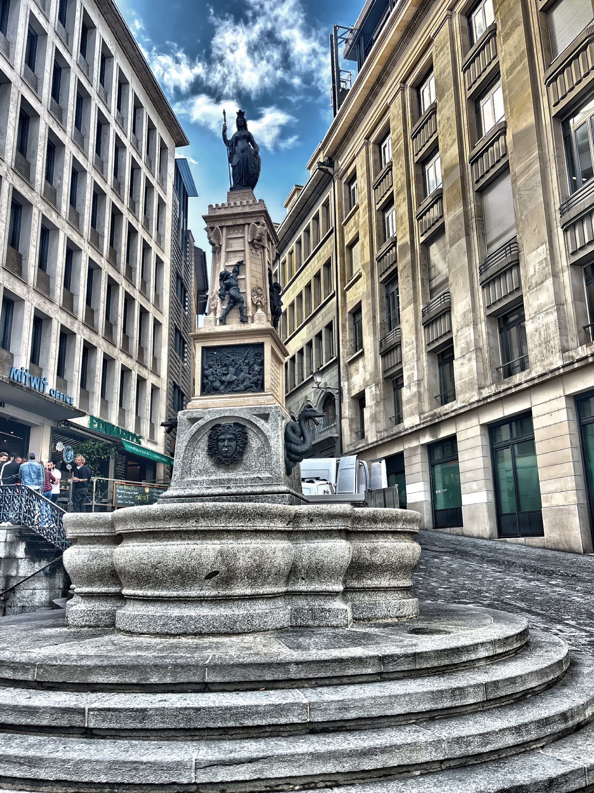  The historical monument Fountain of Bel-Air. 