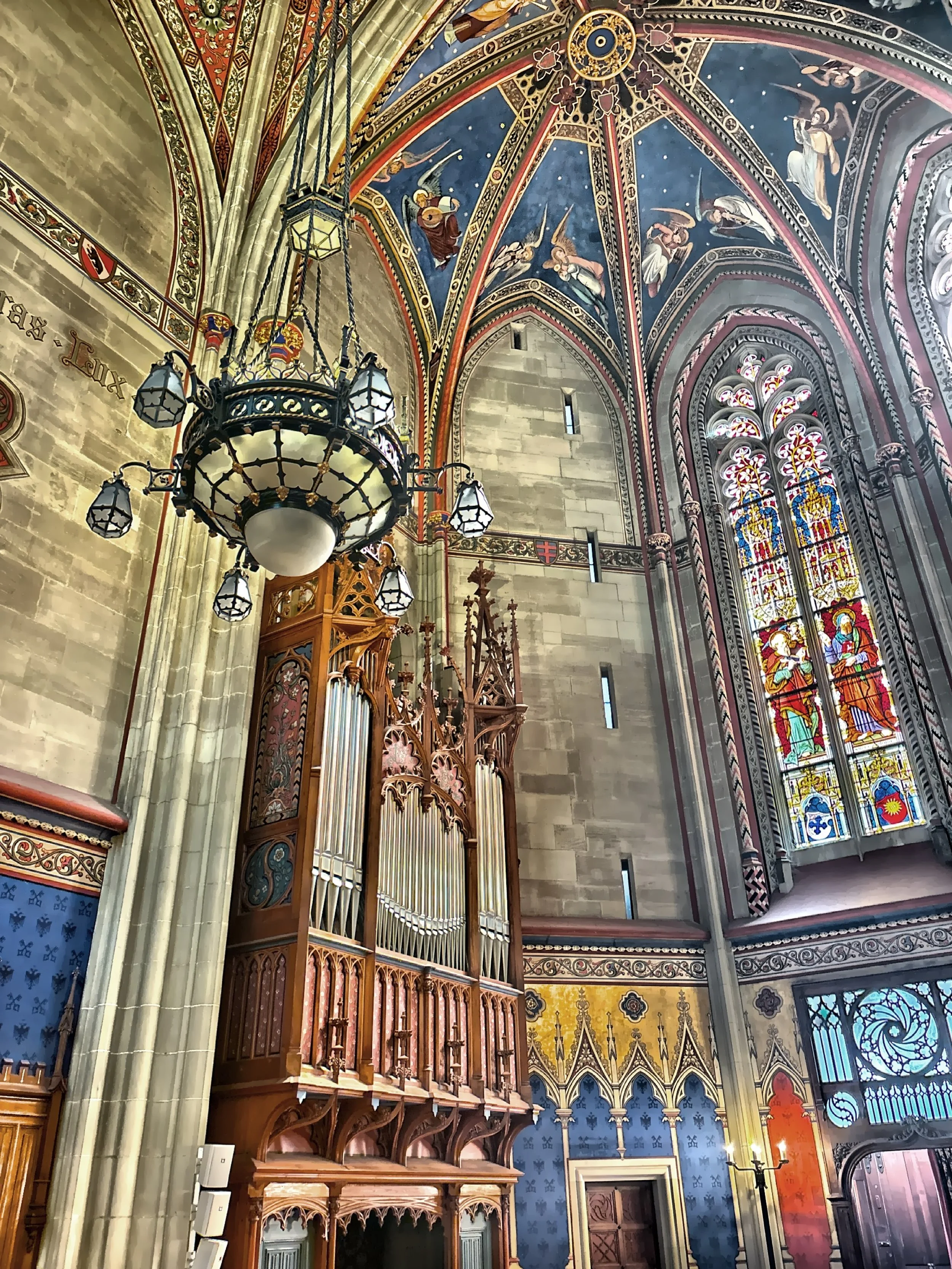  The large Metzler organ inside Saint Pierre Cathedral. 