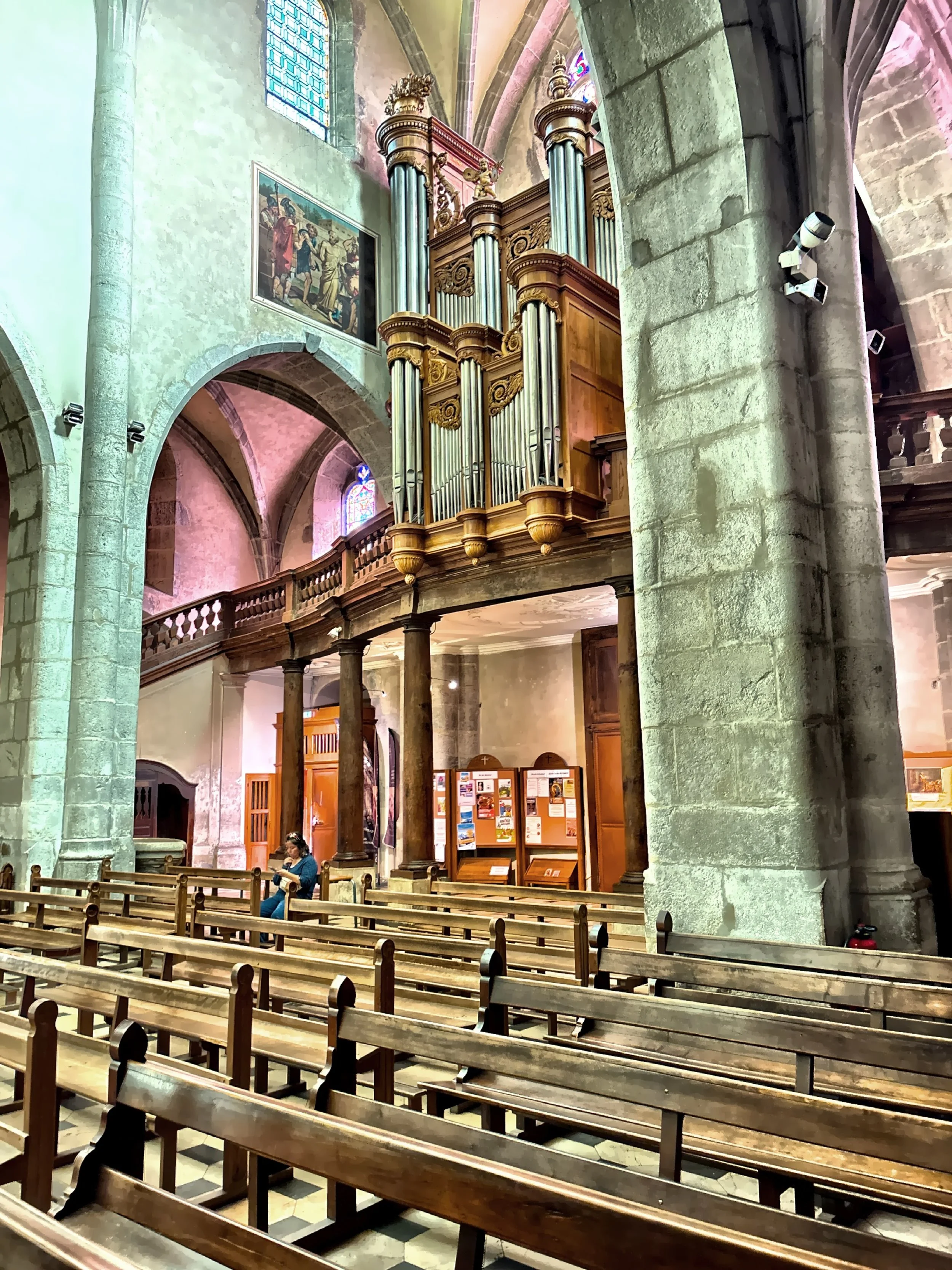  Inside Saint Peter’s Cathedral, originally built In the 16th century as a chapel.  The grand organ was built by Nicolas-Antonie Lete for the French king between 1840 and 1842. 