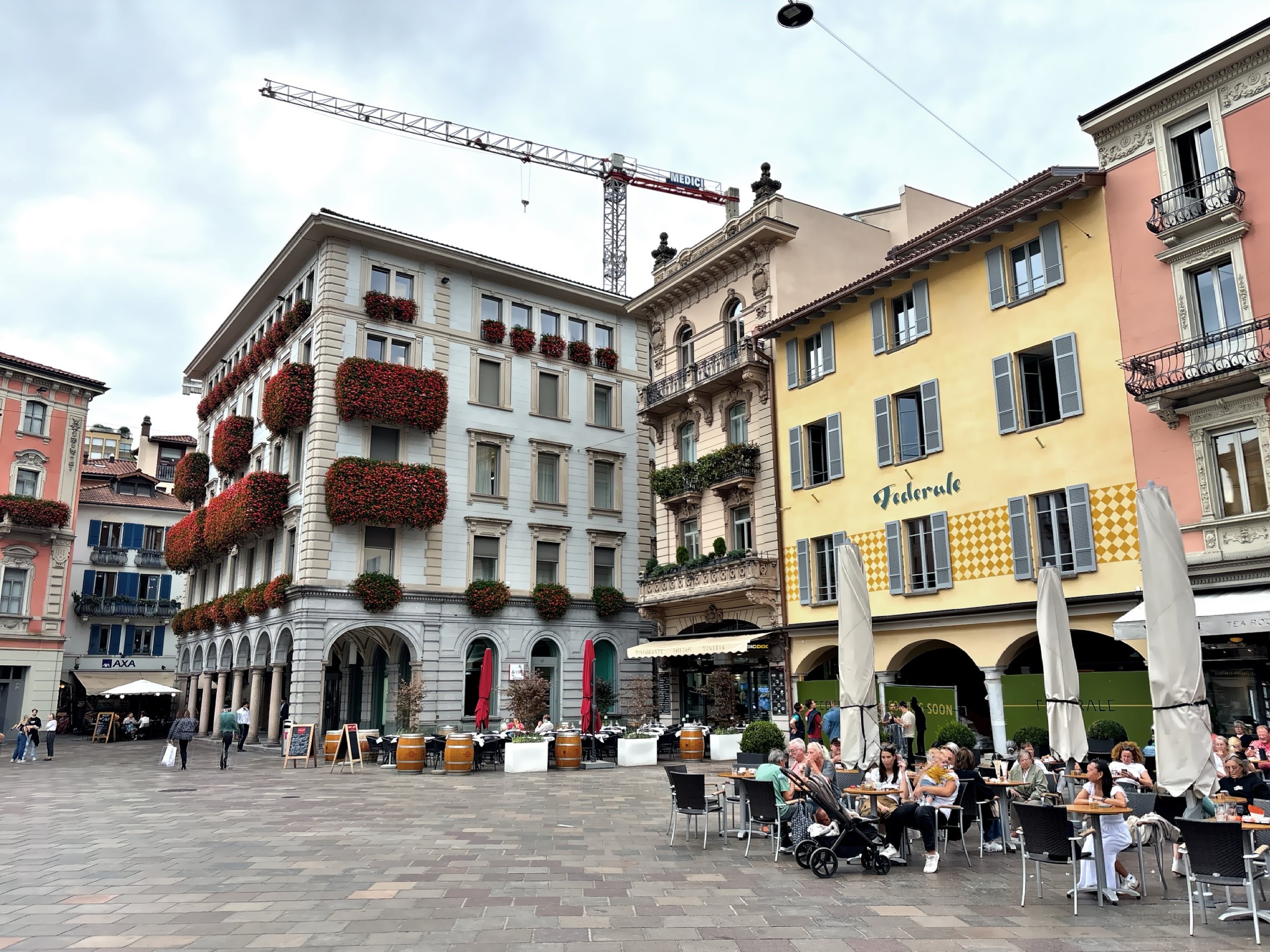  The city center features charming squares, arcades, and numerous restaurants.&nbsp; 