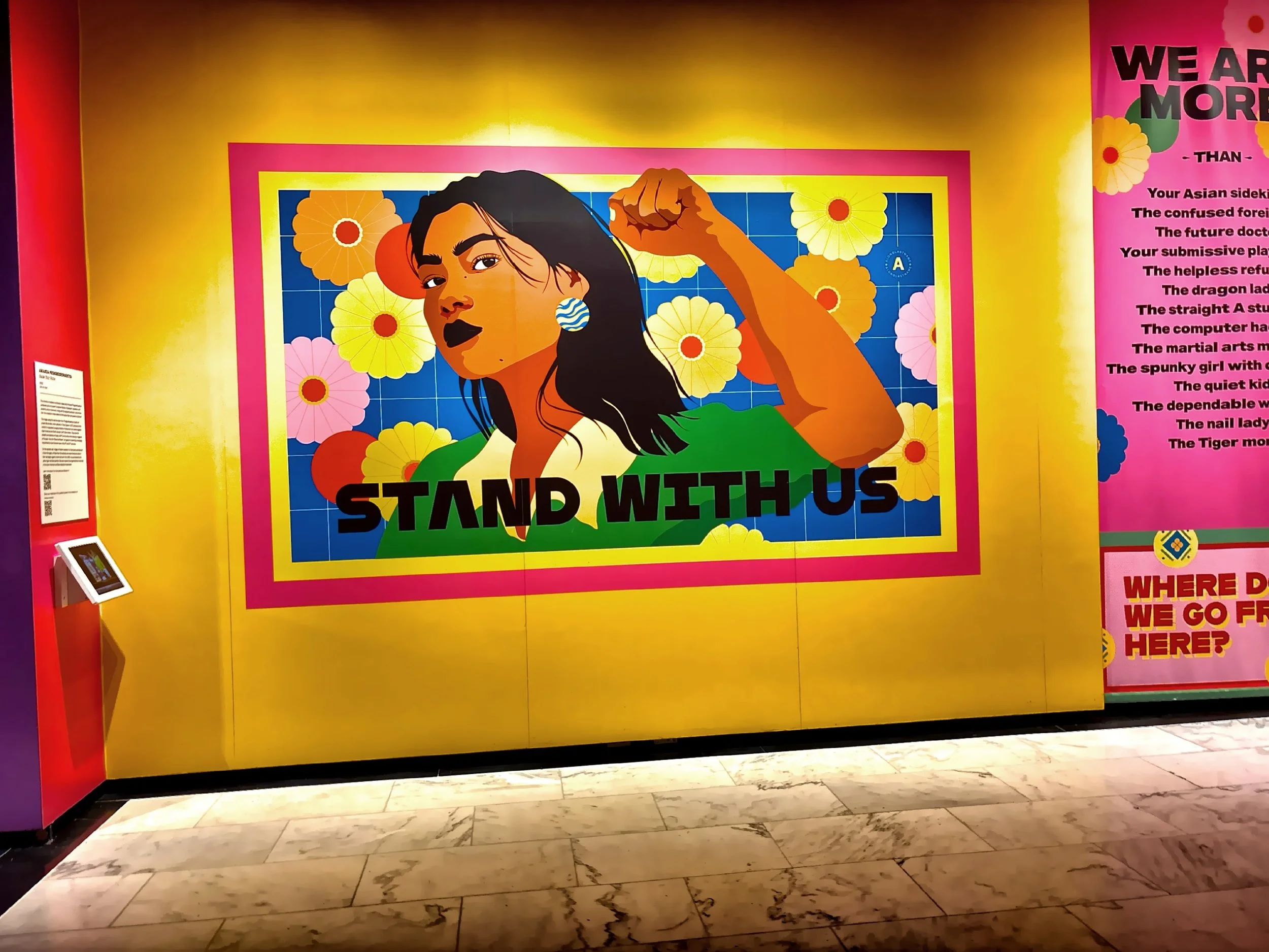  Part of the public art installation ‘Raise Your Voice’ by artist and activist Amanda Phingbodhipakkiya. 