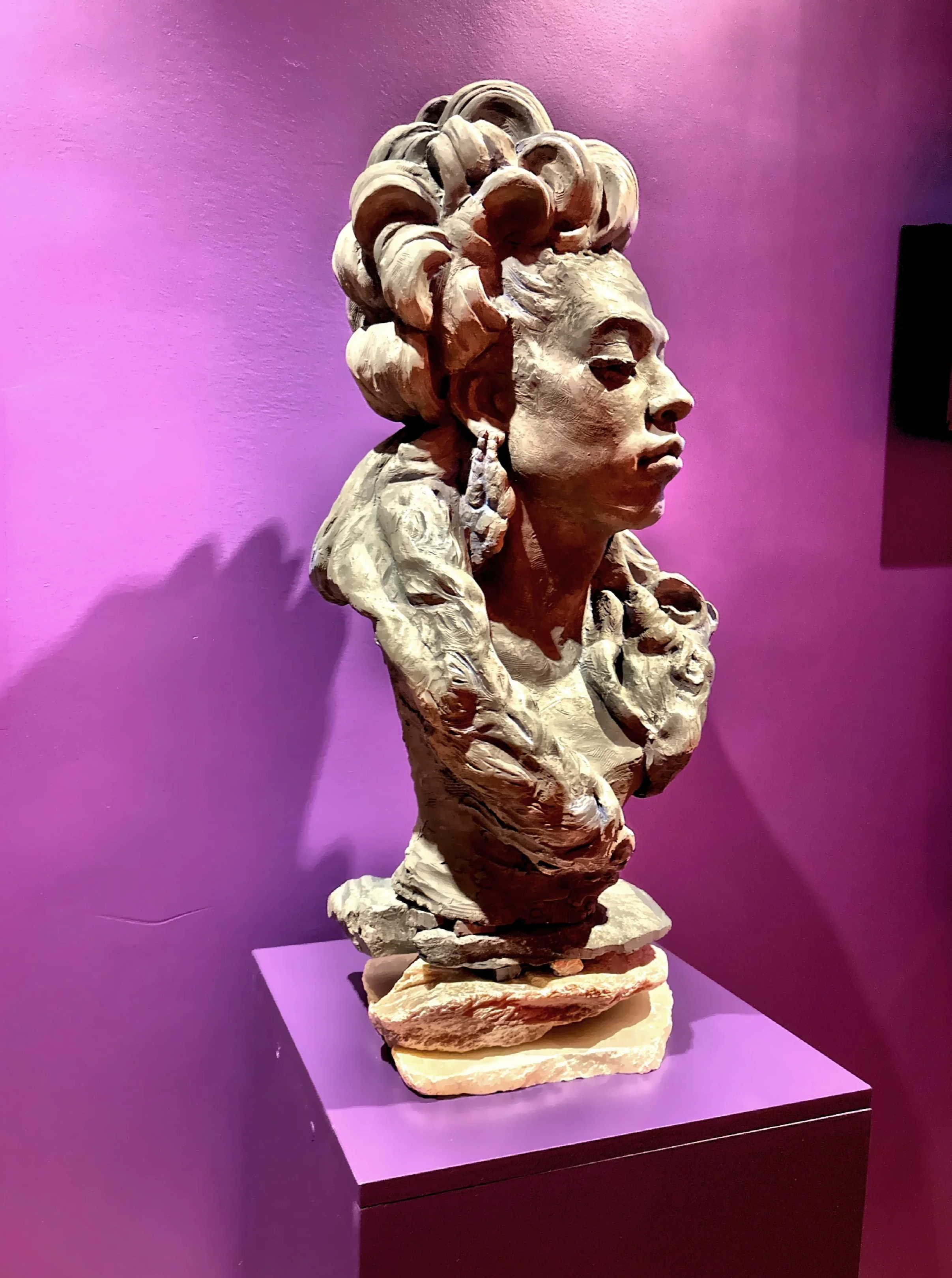  The terracotta bust, modeled in 1868 and created in 1873, is one of the most well-known 19th-century sculptures of an enslaved black figure. 