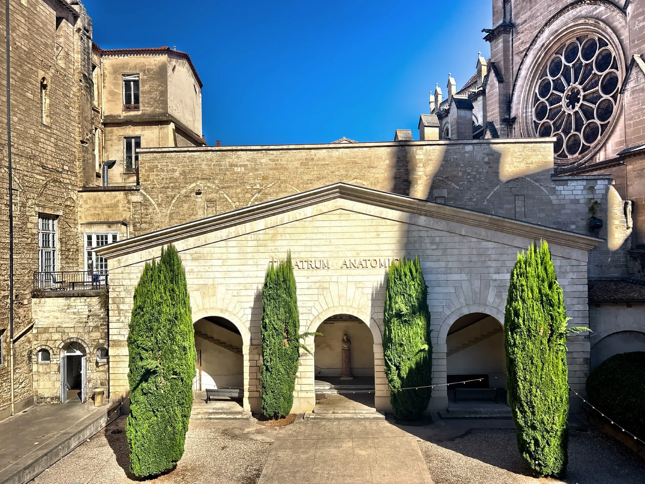  The facade of the Anatomy Amphitheater. 