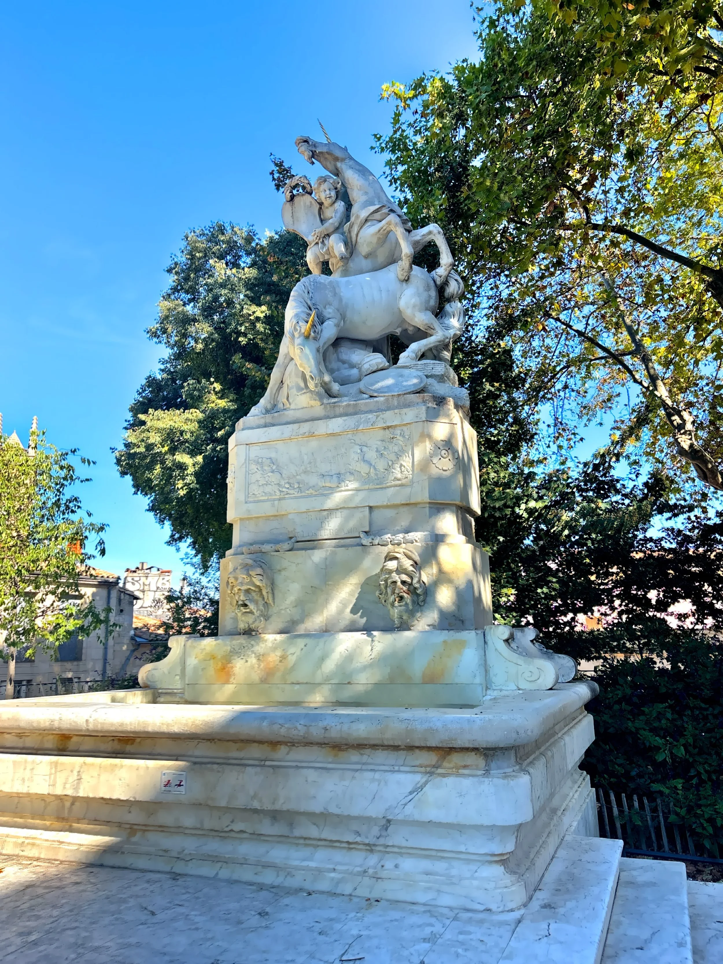  The Unicorn Fountain created in 1773 by sculptor Etienne d’Antoine. 