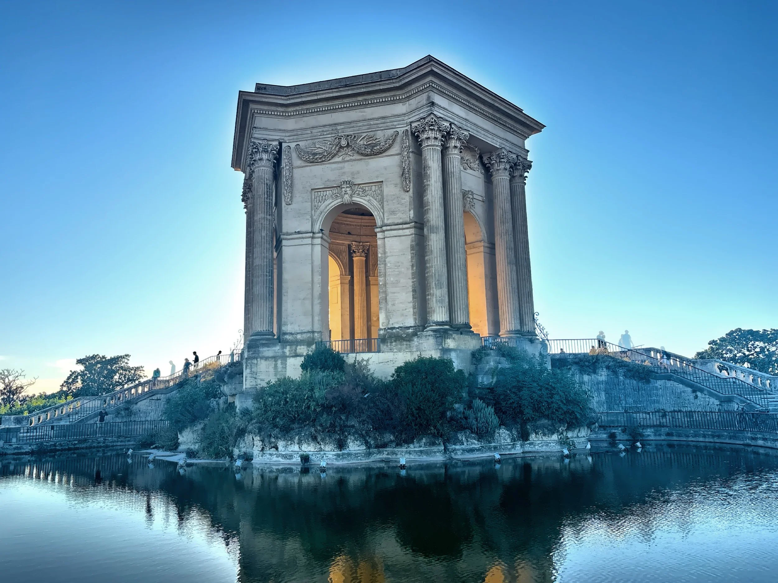  Chateau d’eau at the end of the Promenade du Peyrou. 
