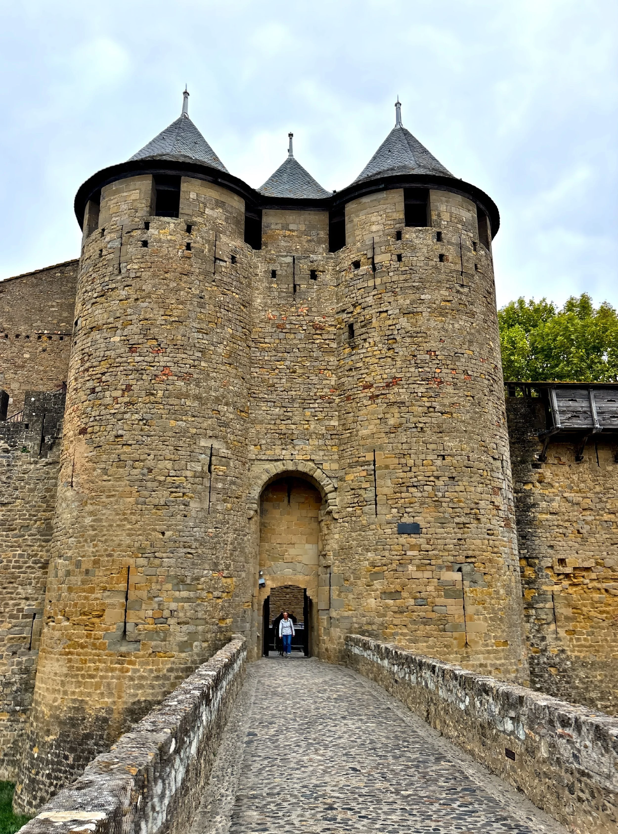  The Chateau Comtal, the castle within the fortress. From here, you can walk along the ramparts, which loop above the city like a stone balcony with incredible views. 