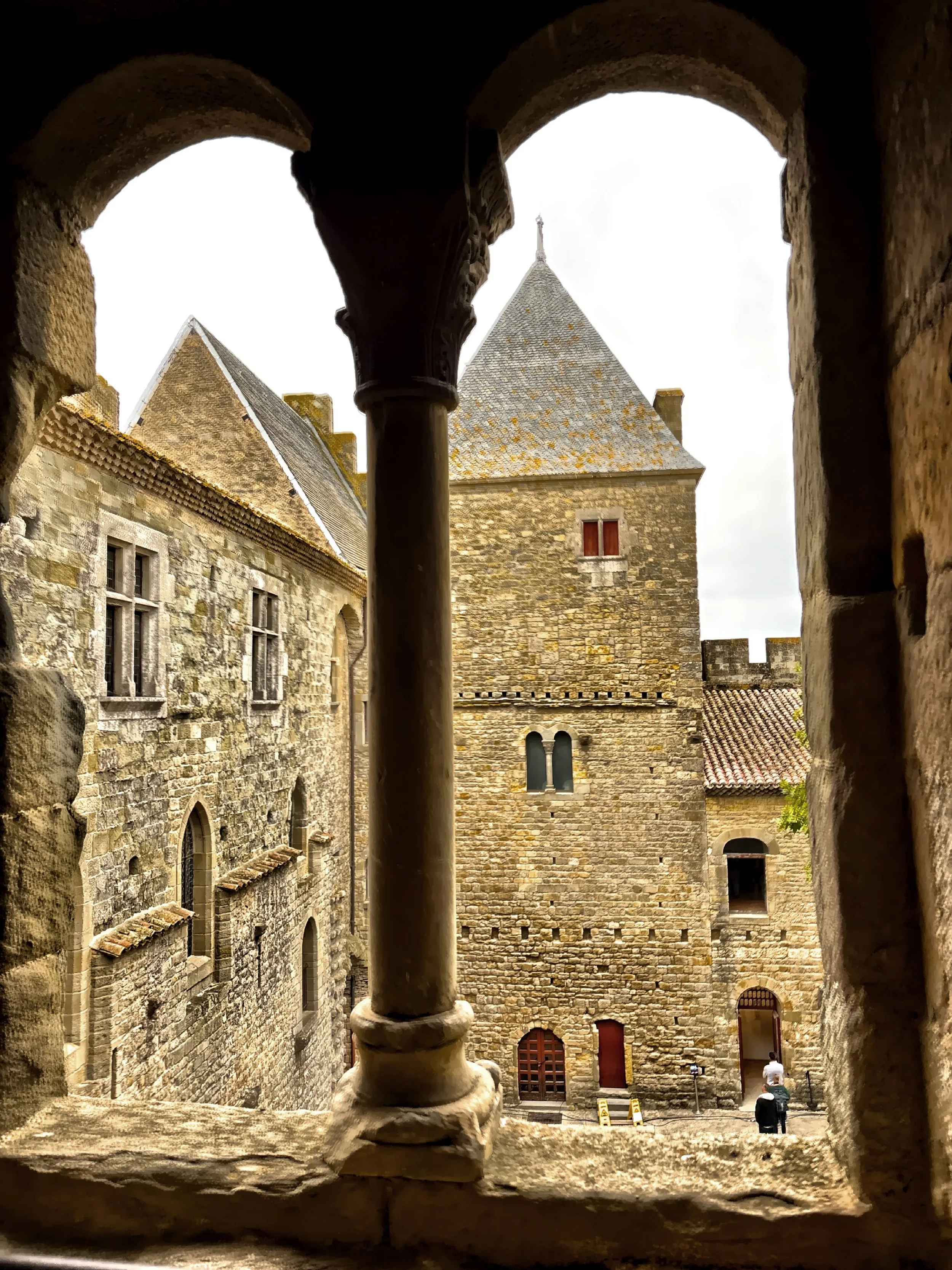  Stone arches framing every turn. 