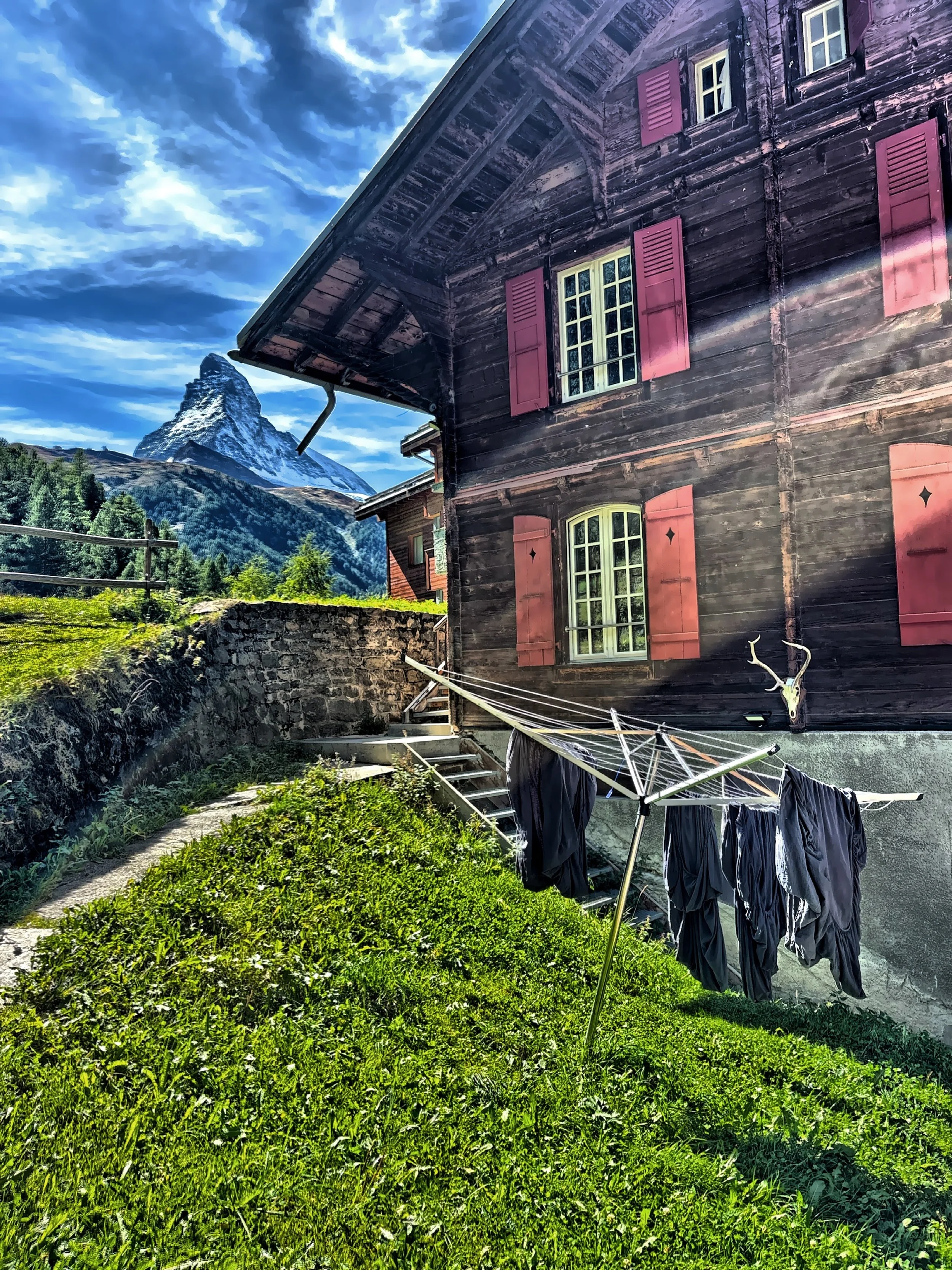  The view of the Matterhorn in their backyard.. 