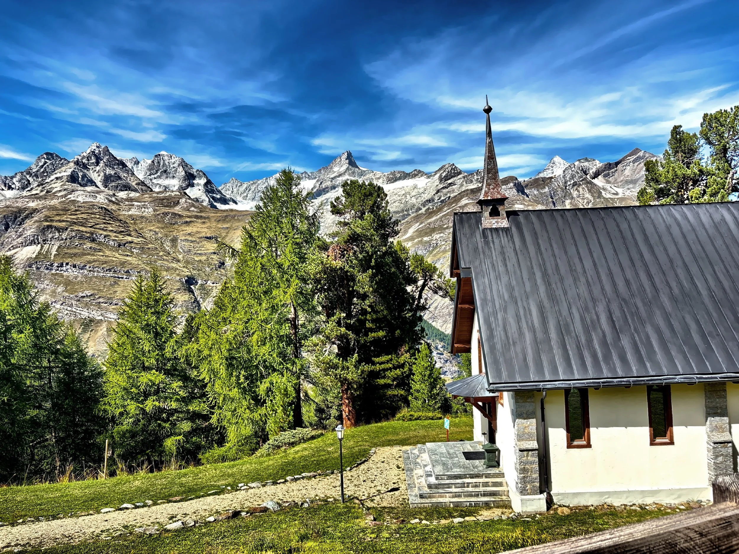  Hiking we found this spot in Riffelaip, near Zermatt. 