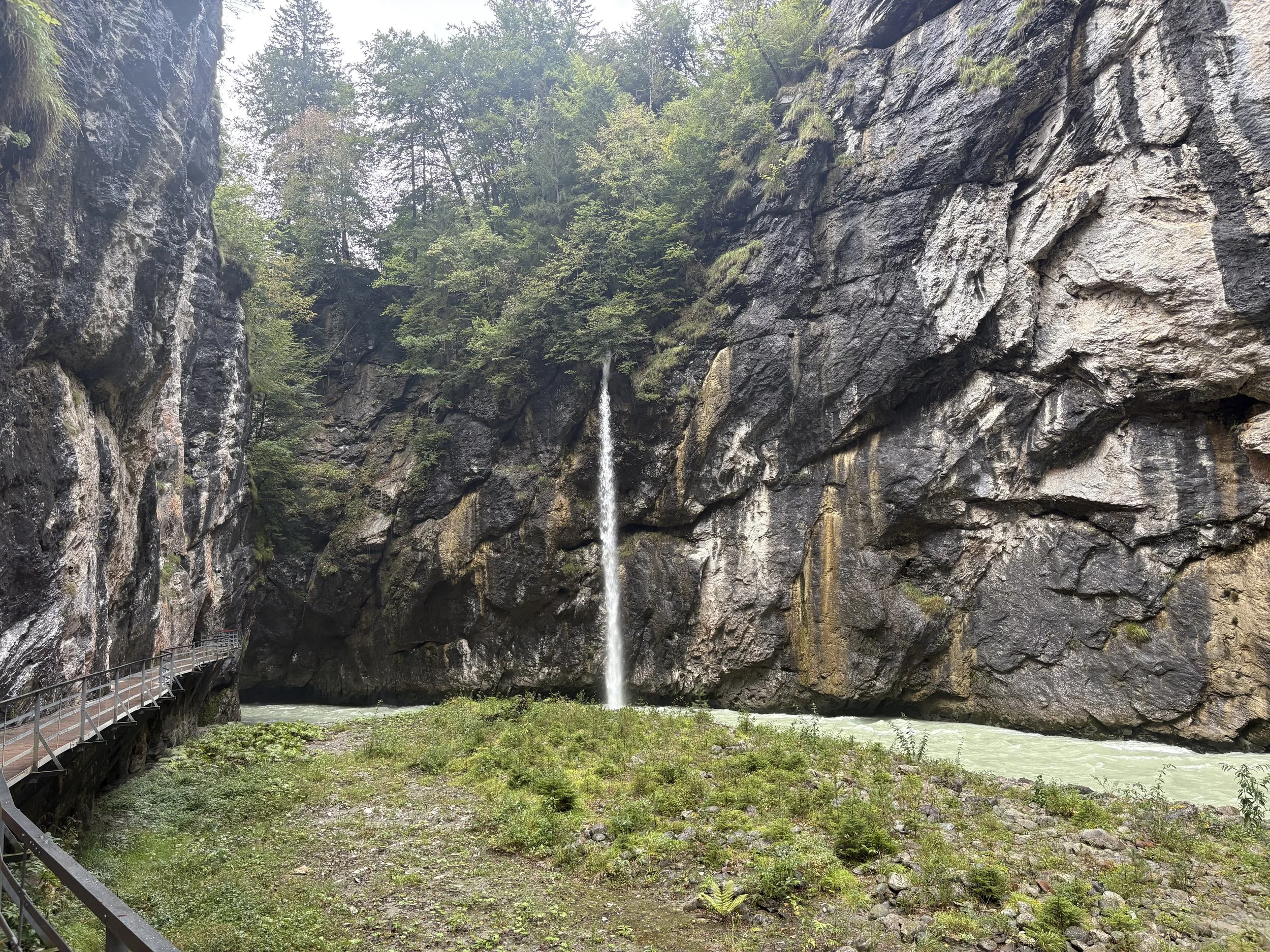  The Aare Gorge was one of the locations chosen for hidden WWII fortifications.  