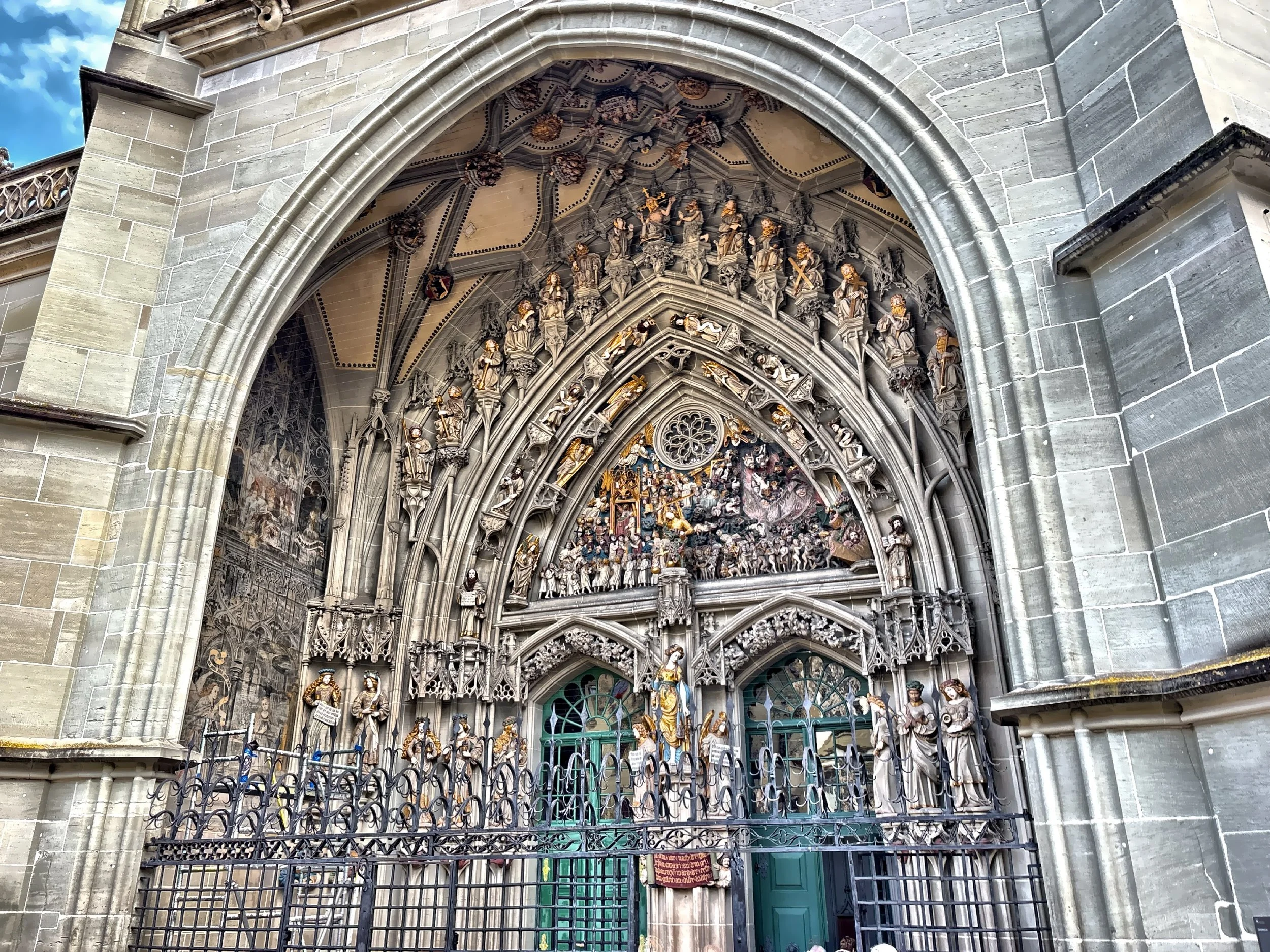  Details of the ‘Last Judgement’ carved by Erhard Kung. 