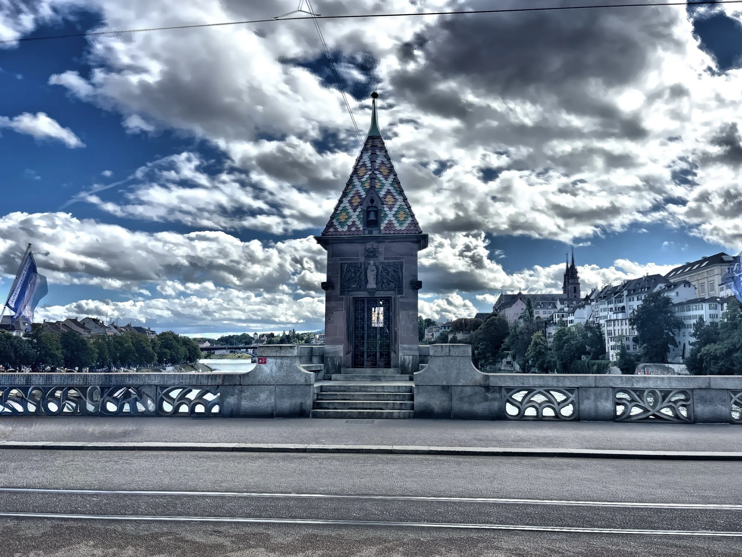  This small chapel, on the Middle Bridge, is dedicated to St. Florian patron saint of firefighters. 