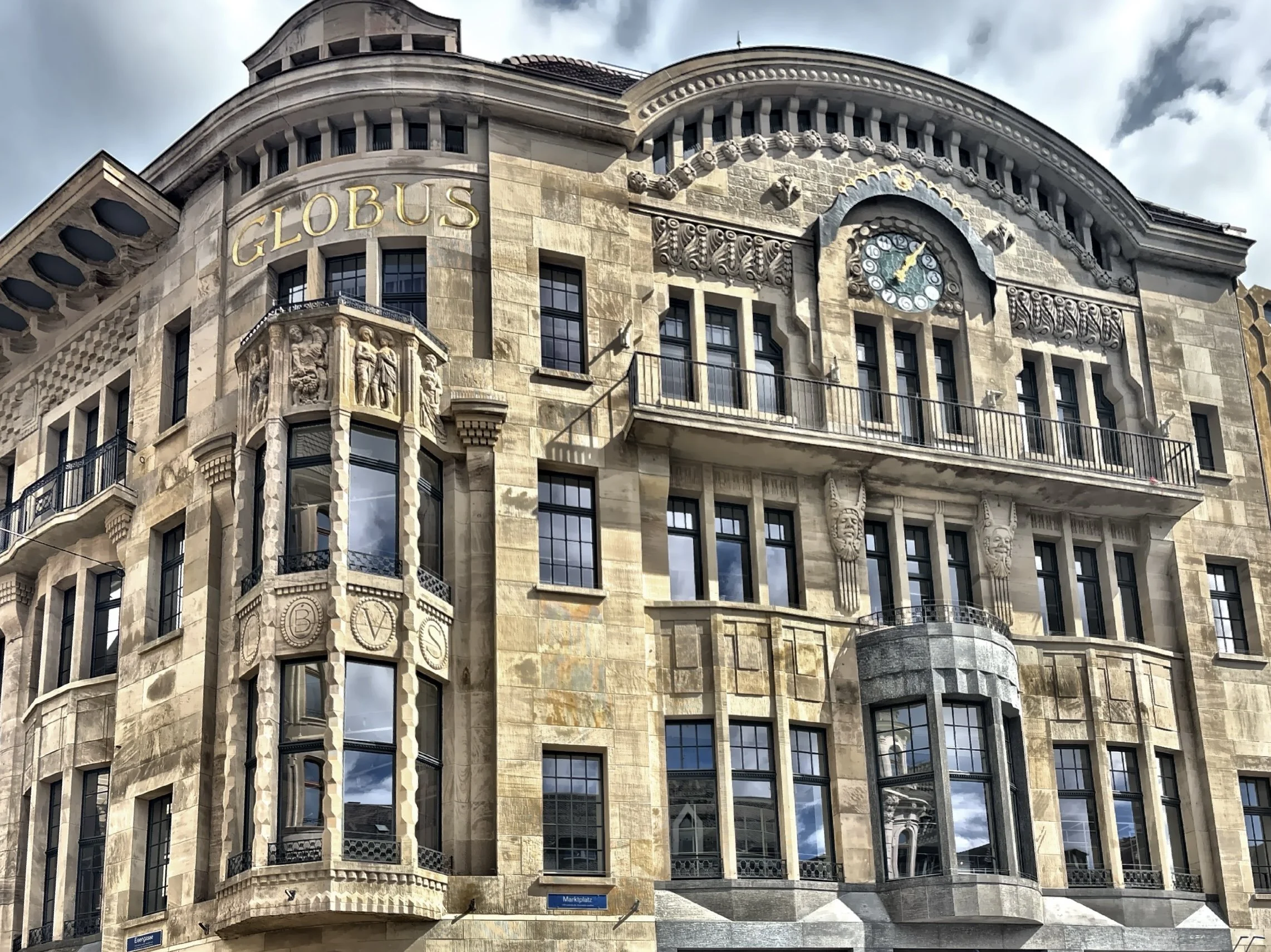  The Globus department store in Marktplaz was originally constructed in 1904. 