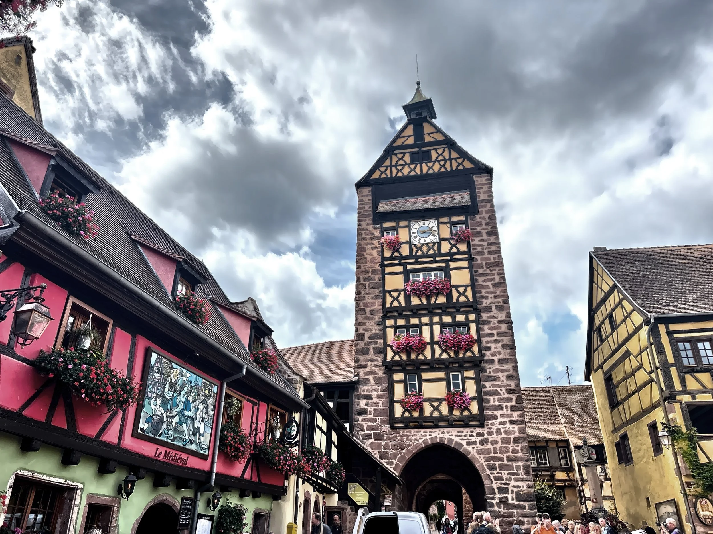  The Dolder Tower is a  defensive gate, medieval belfry and watchtower built in 1291 and sands 82 feet high. 