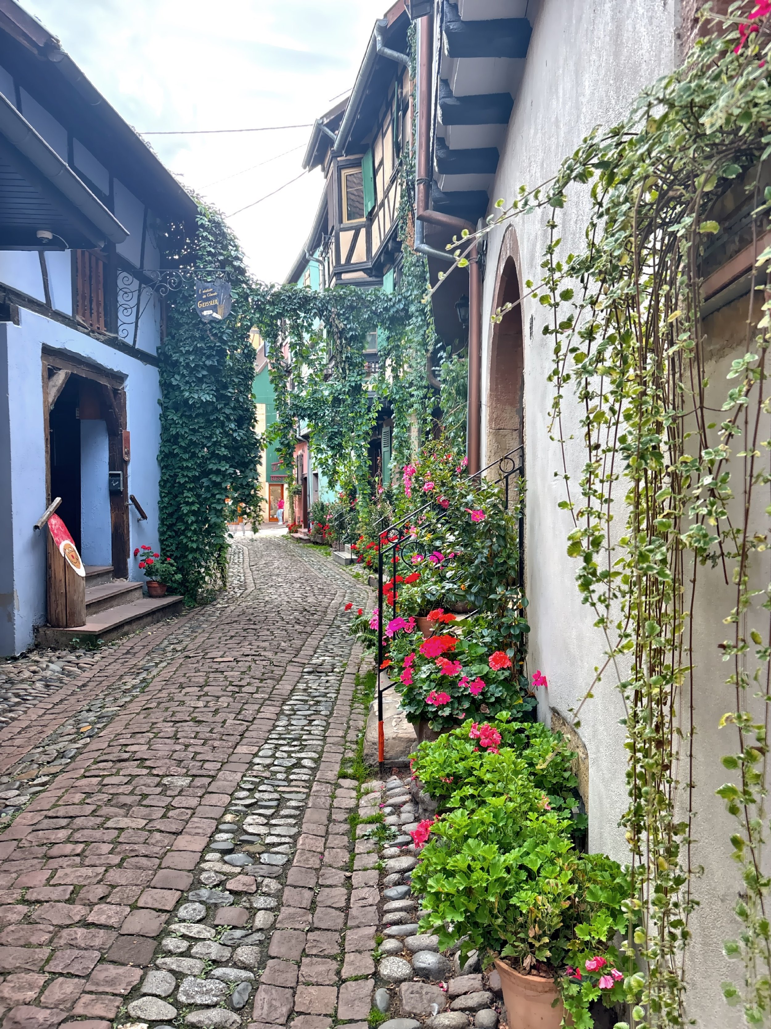  The air carries a faint mix of flowers and baking bread, and hear the distant clink of glasses drifting from wine cellars and courtyard terraces. 